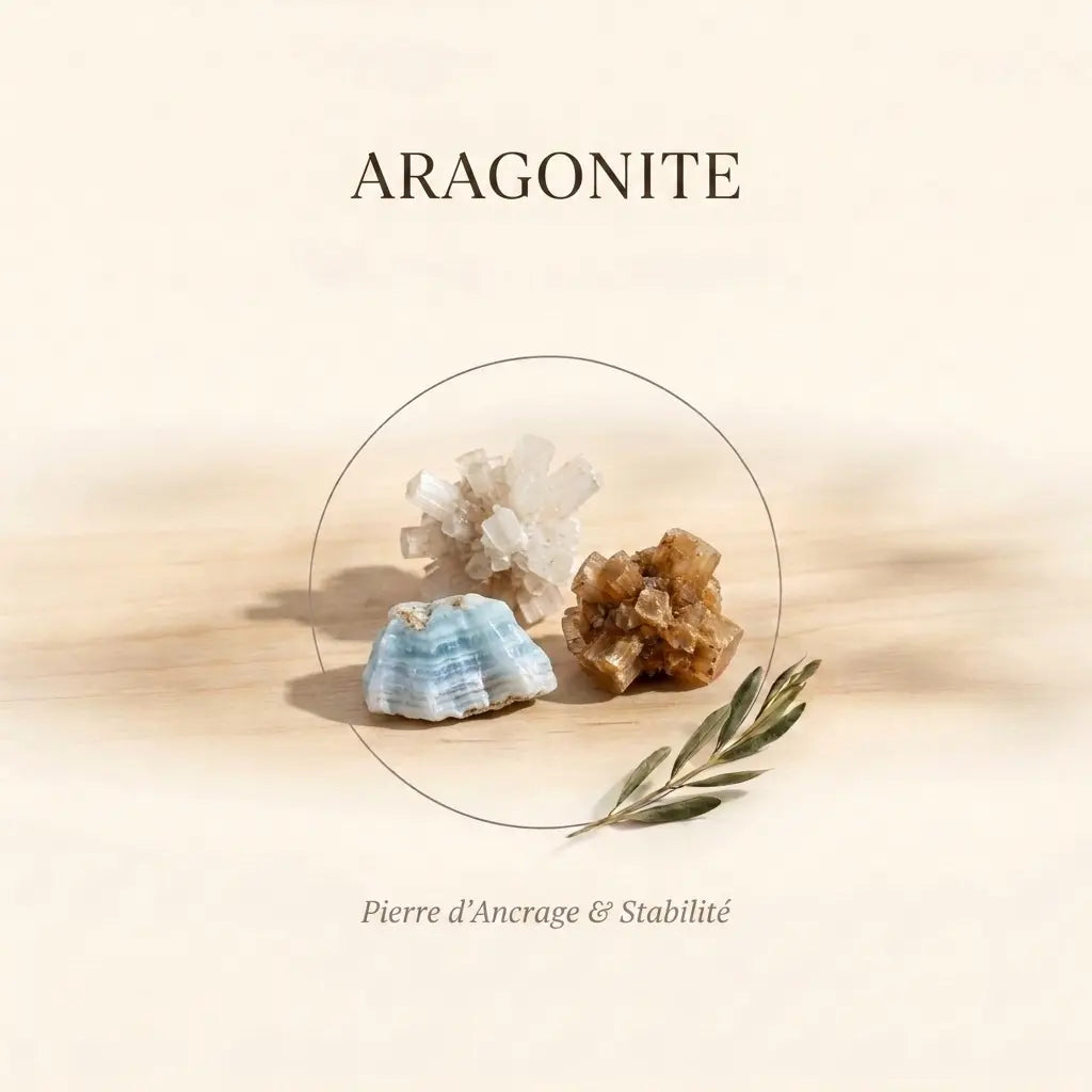 Bracelets-en-Aragonite-Pierre-d-Ancrage-Stabilité La Boutique du Dragon