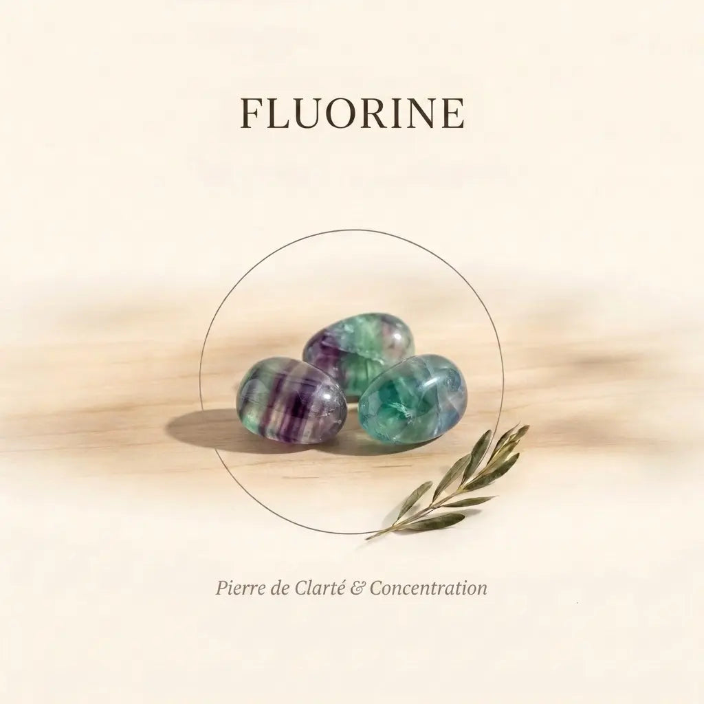 Bracelets-en-Fluorine-Pierre-de-Clarté-Concentration La Boutique du Dragon