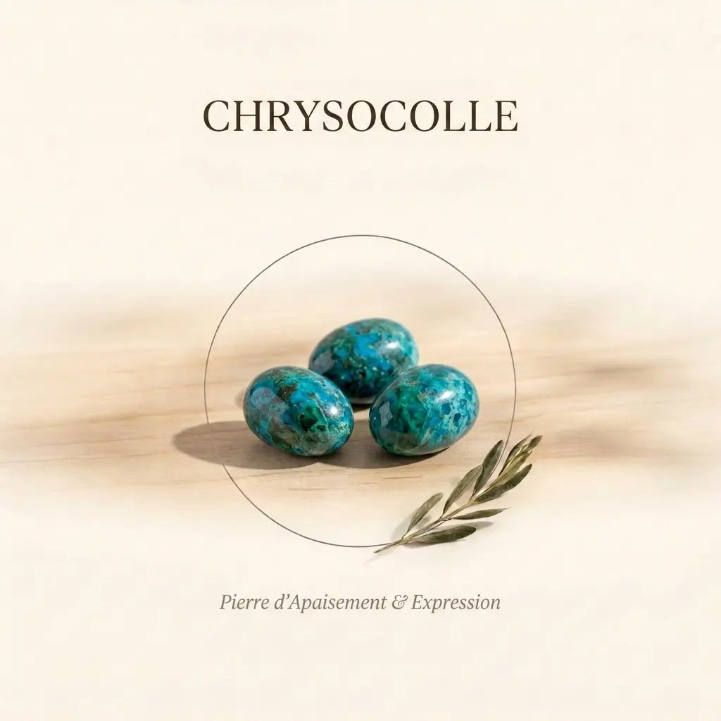 Bracelets-en-Chrysocolle-Pierre-d-Apaisement-Expression La Boutique du Dragon