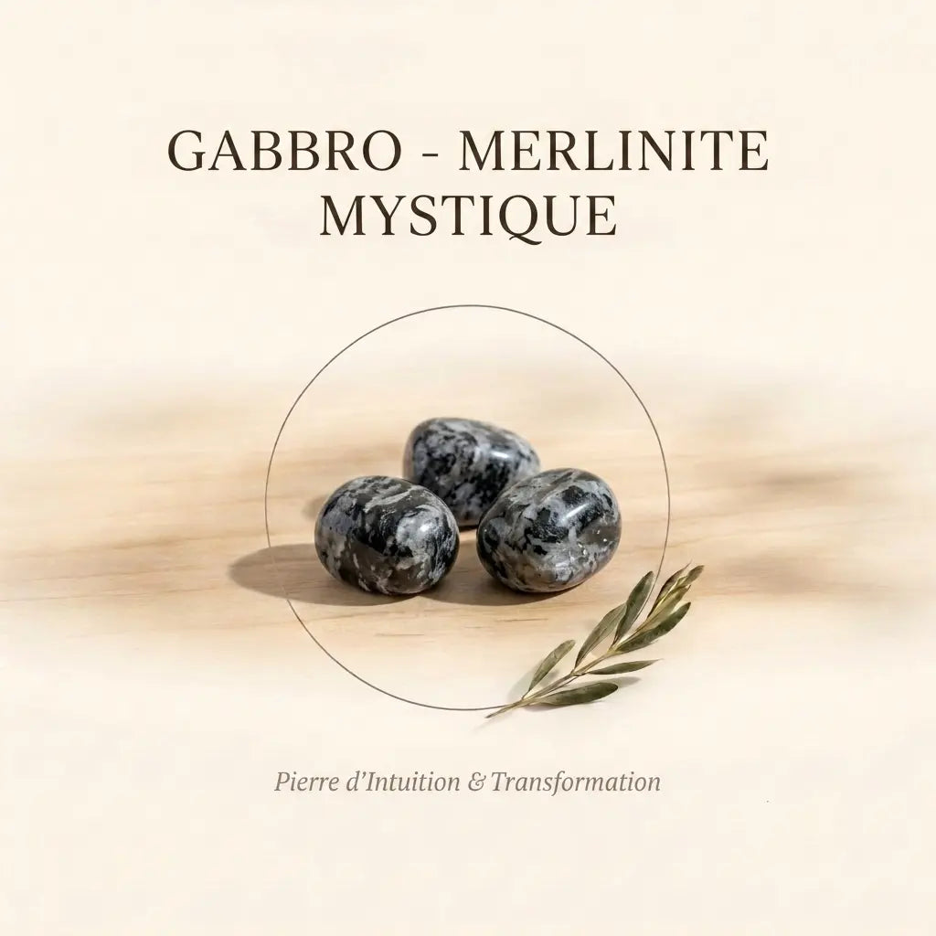 Bracelets-en-Gabbro-Merlinite-Mystique-Pierre-d-Intuition-Transformation La Boutique du Dragon