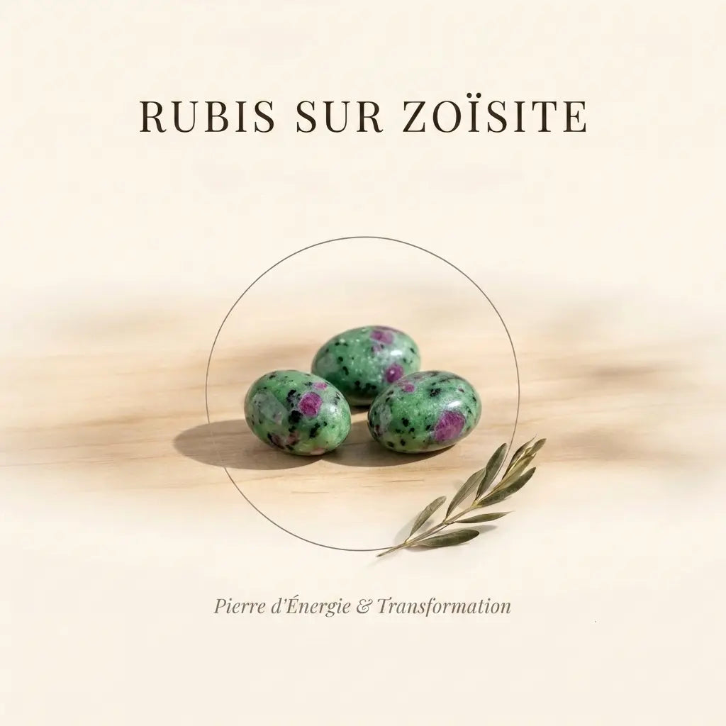 Bracelets-en-Rubis-sur-Zoïsite-Pierre-d-Énergie-Transformation La Boutique du Dragon