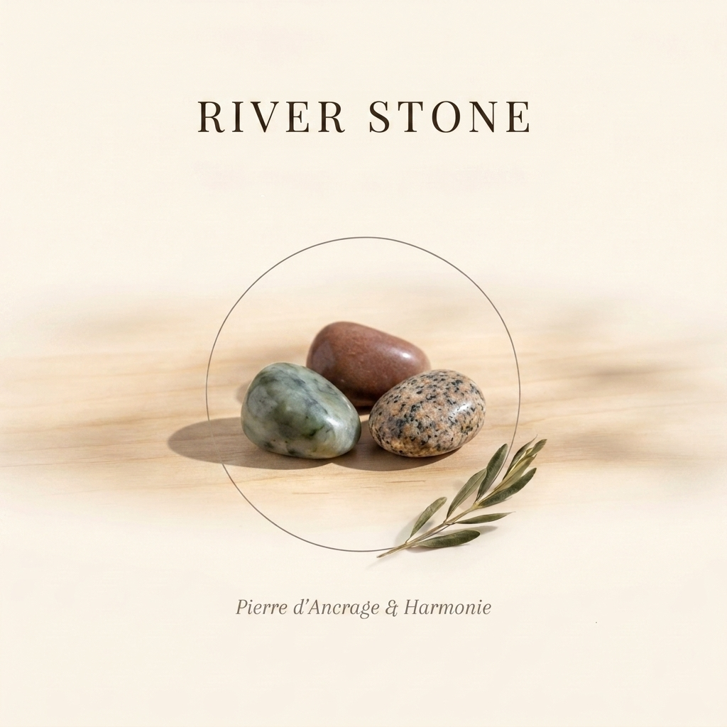 Bracelets-en-River-Stone-Pierre-d-Ancrage-Harmonie La Boutique du Dragon