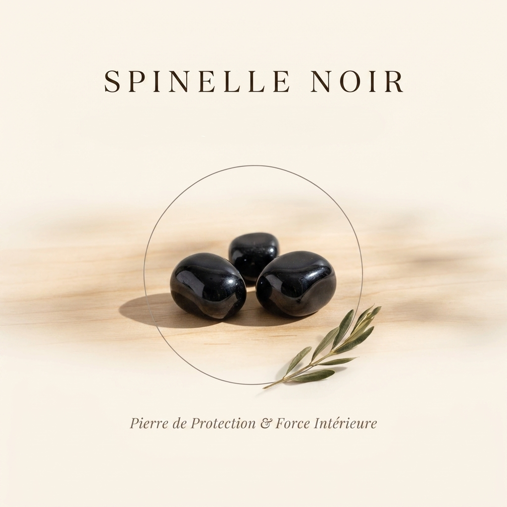Bracelets-en-Spinelle-Noir-Pierre-de-Protection-Force-Intérieure La Boutique du Dragon