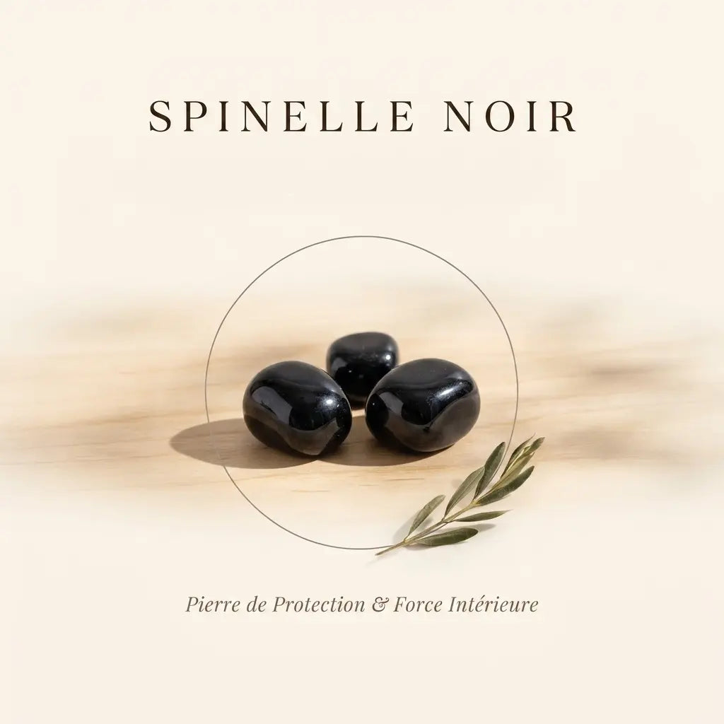 Bracelets-en-Spinelle-Noir-Pierre-de-Protection-Force-Intérieure La Boutique du Dragon