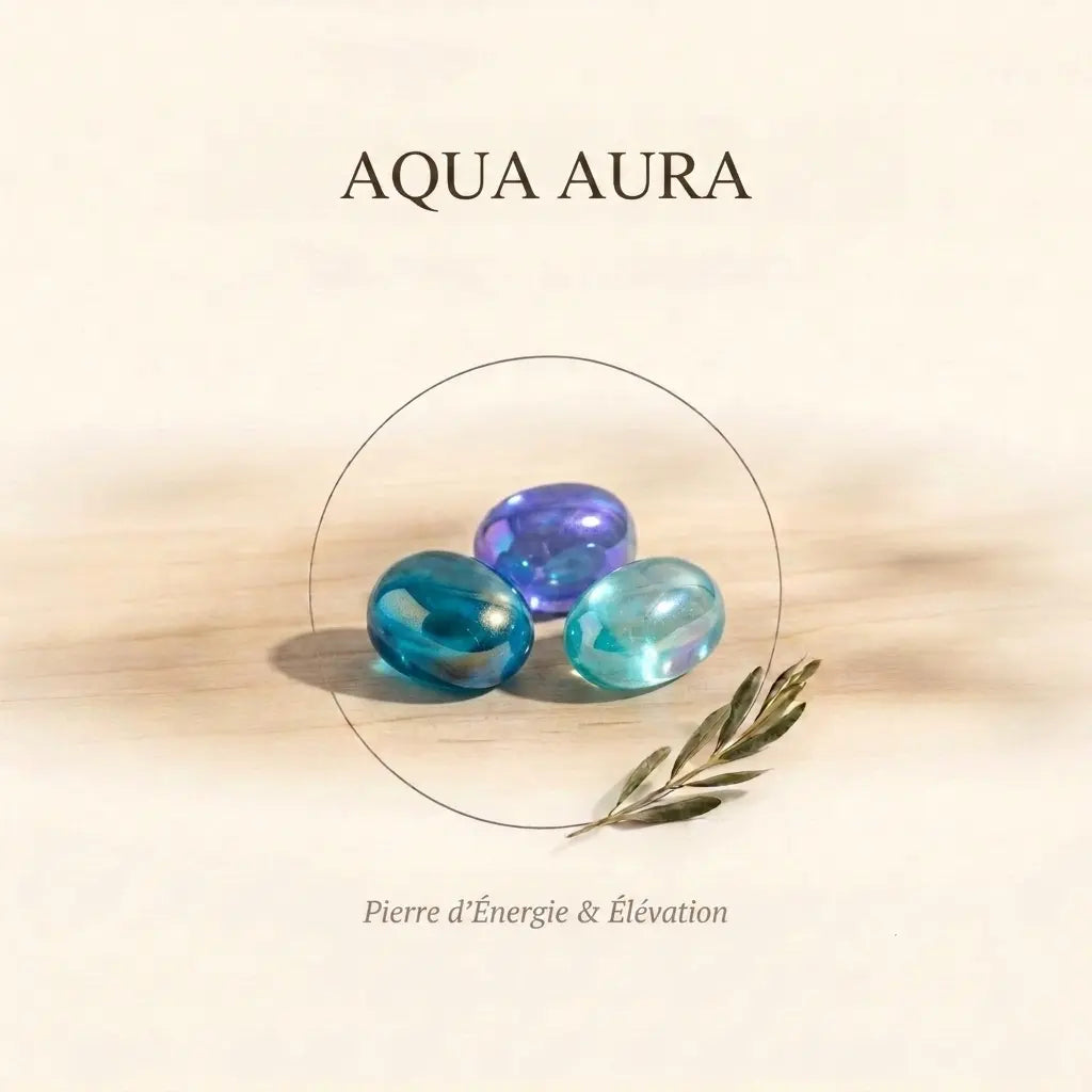 Bracelets-en-Aqua-Aura-Pierre-d-Énergie-Élévation La Boutique du Dragon