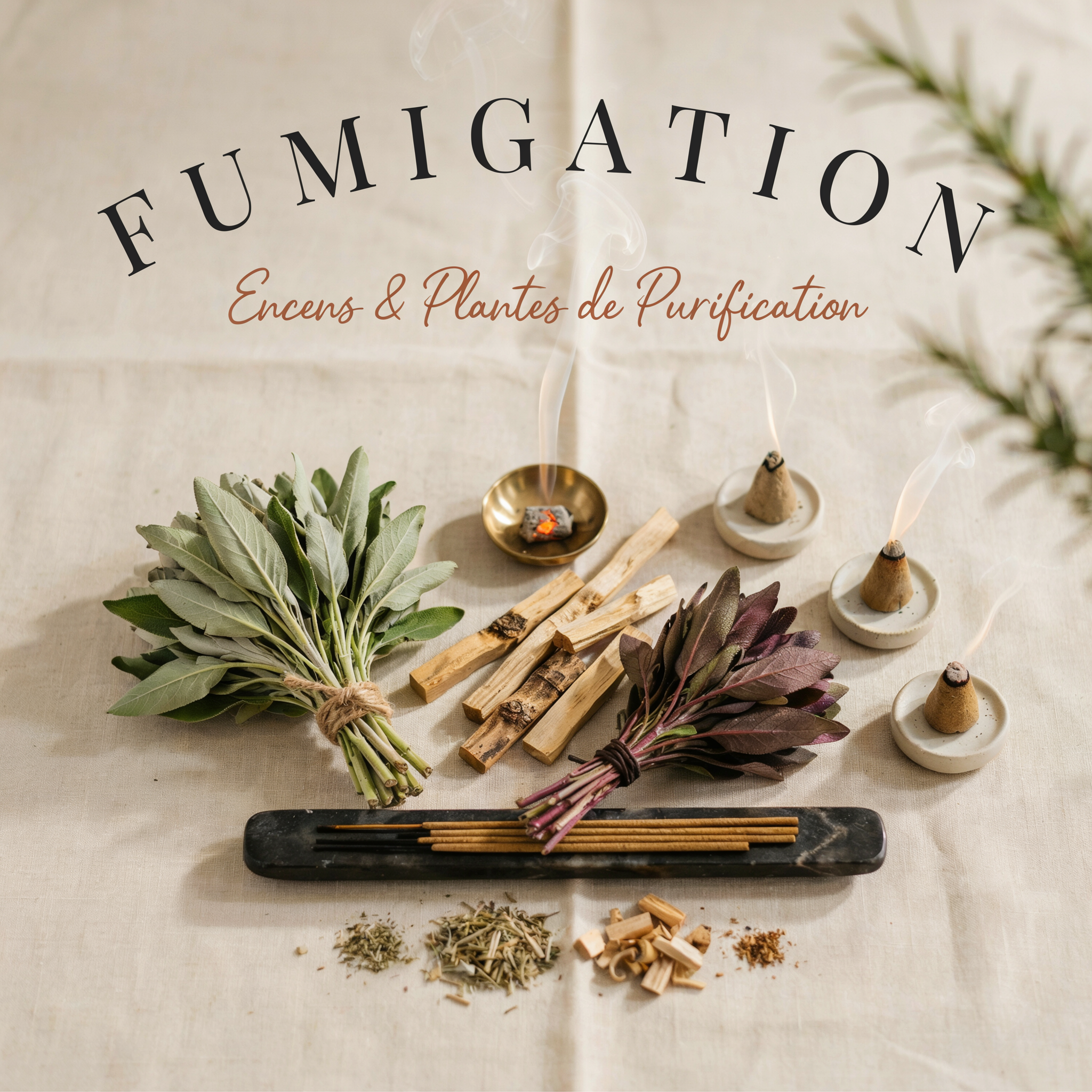 Fumigation-Encens-Plantes-de-Purification La Boutique du Dragon