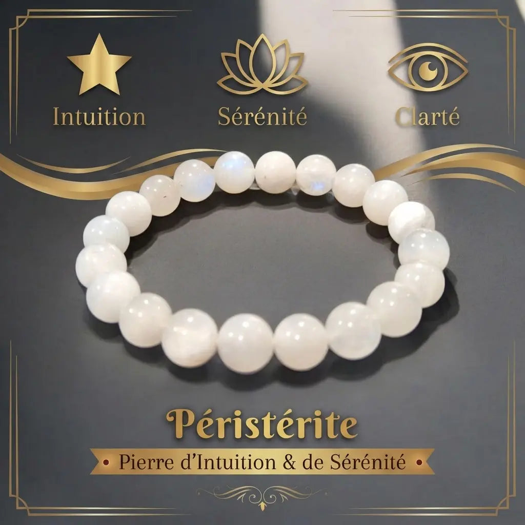 Bracelets-en-Péristérite-Pierre-d-Intuition-Douceur La Boutique du Dragon