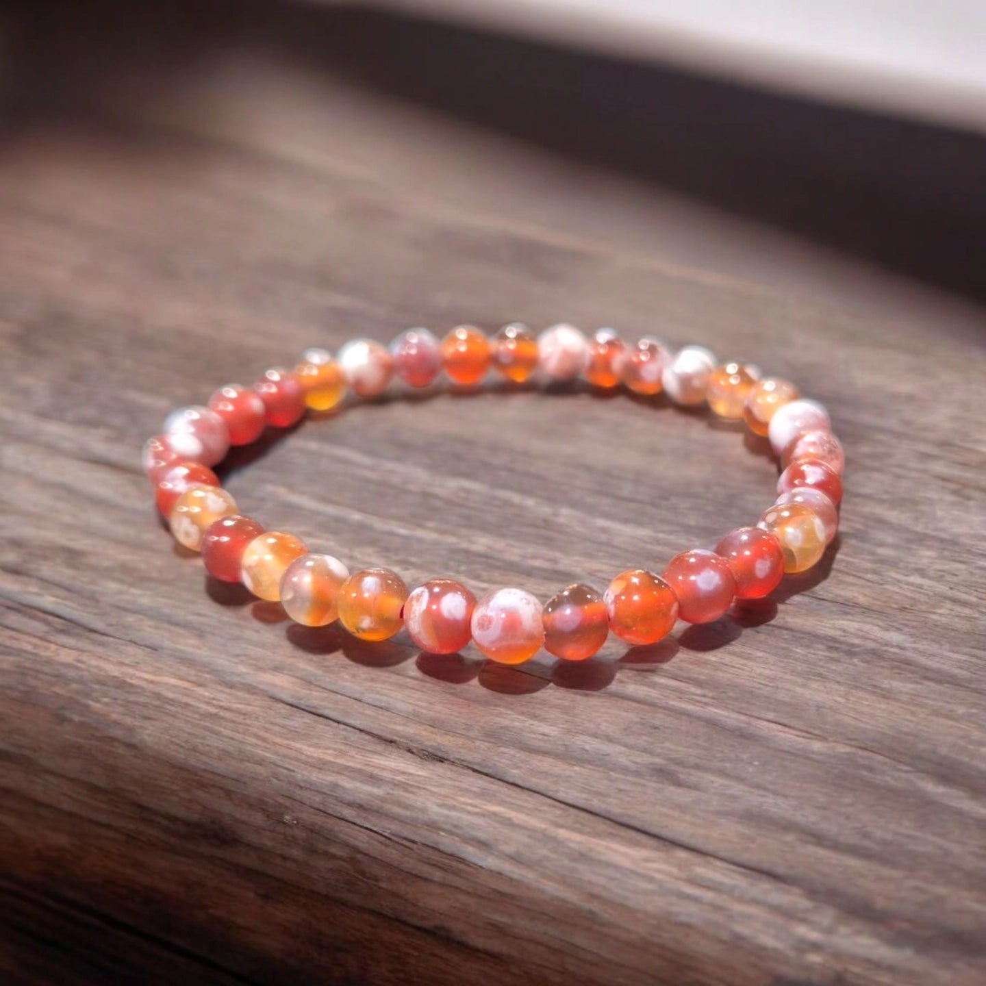 Agate Peau de Serpent 6mm Australie Qualité A