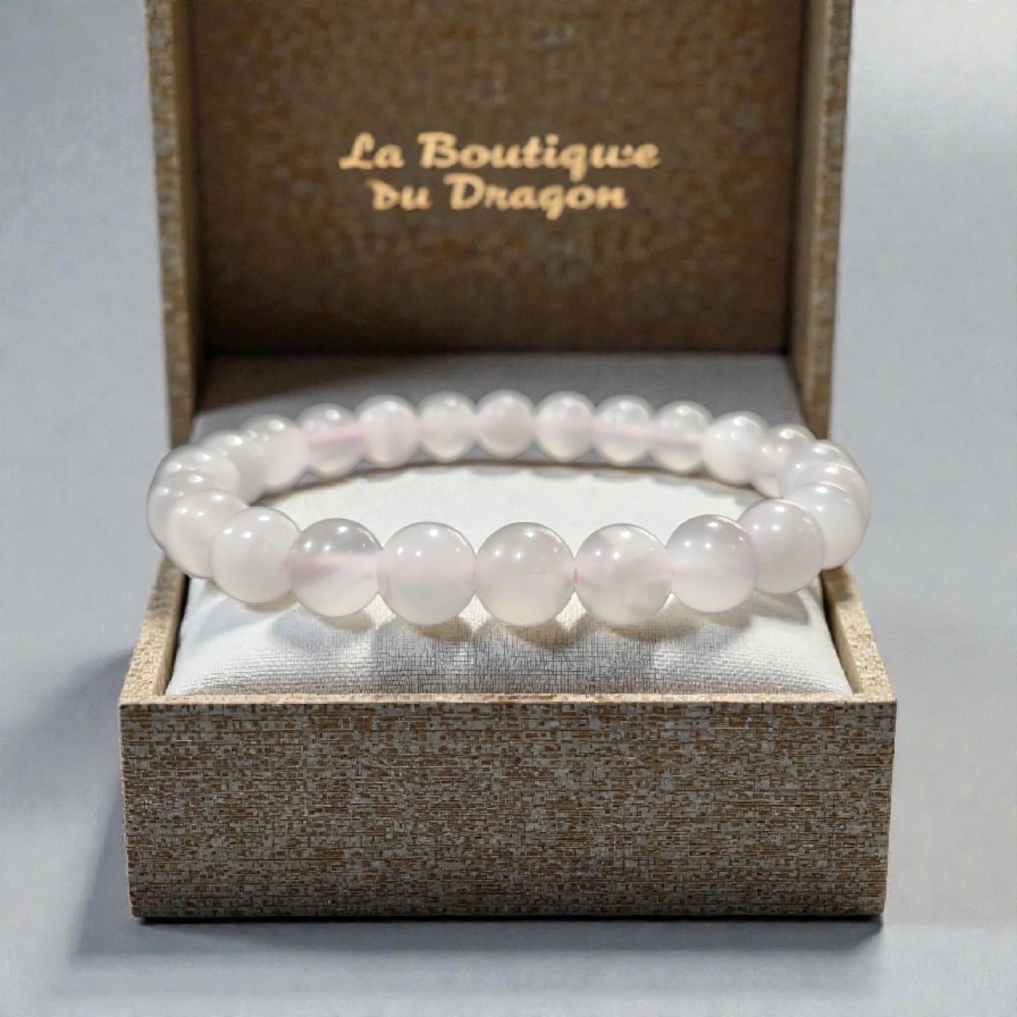 Calcite Rose 8mm Mexique Qualité AA+