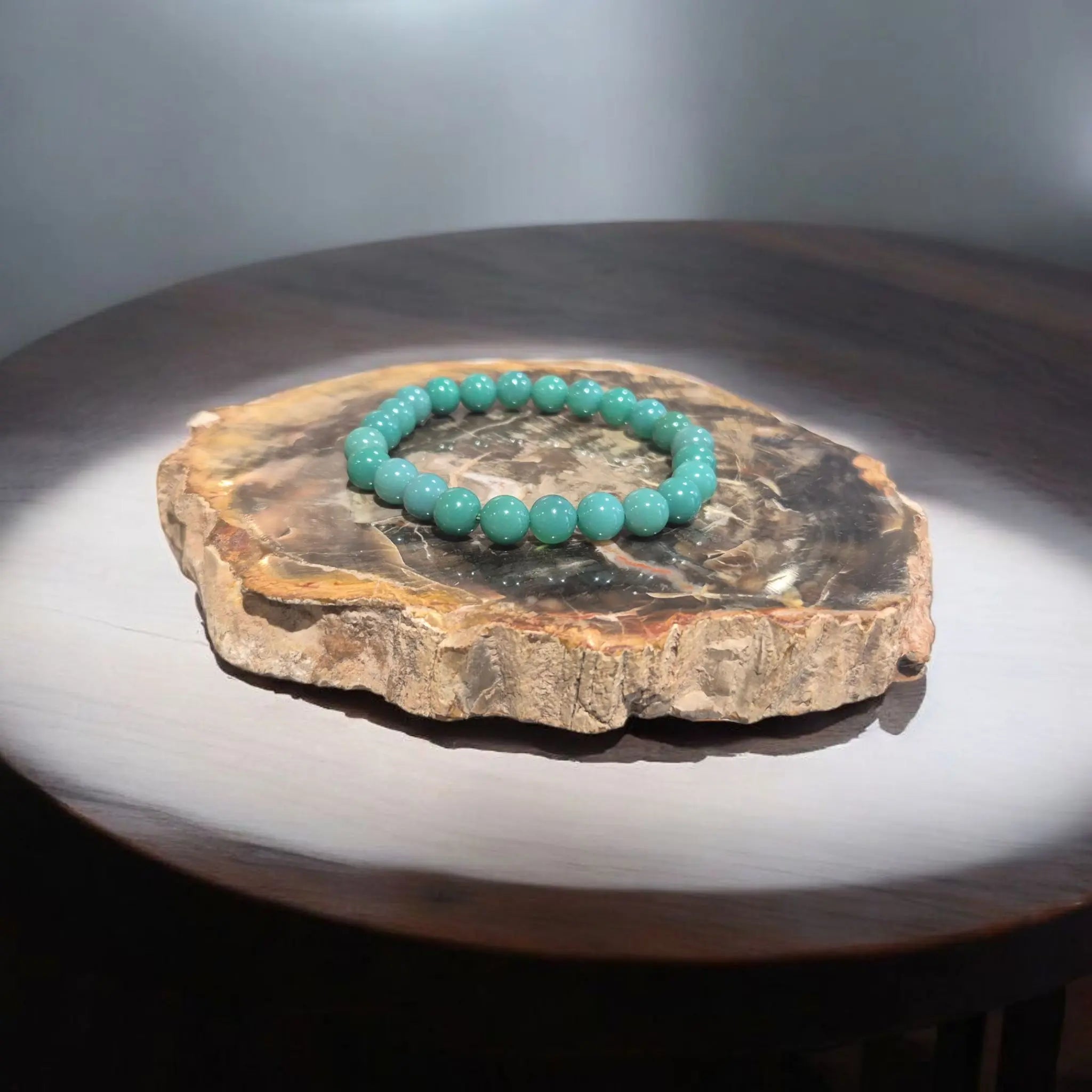Bracelet Agate Herbe La Boutique du Dragon