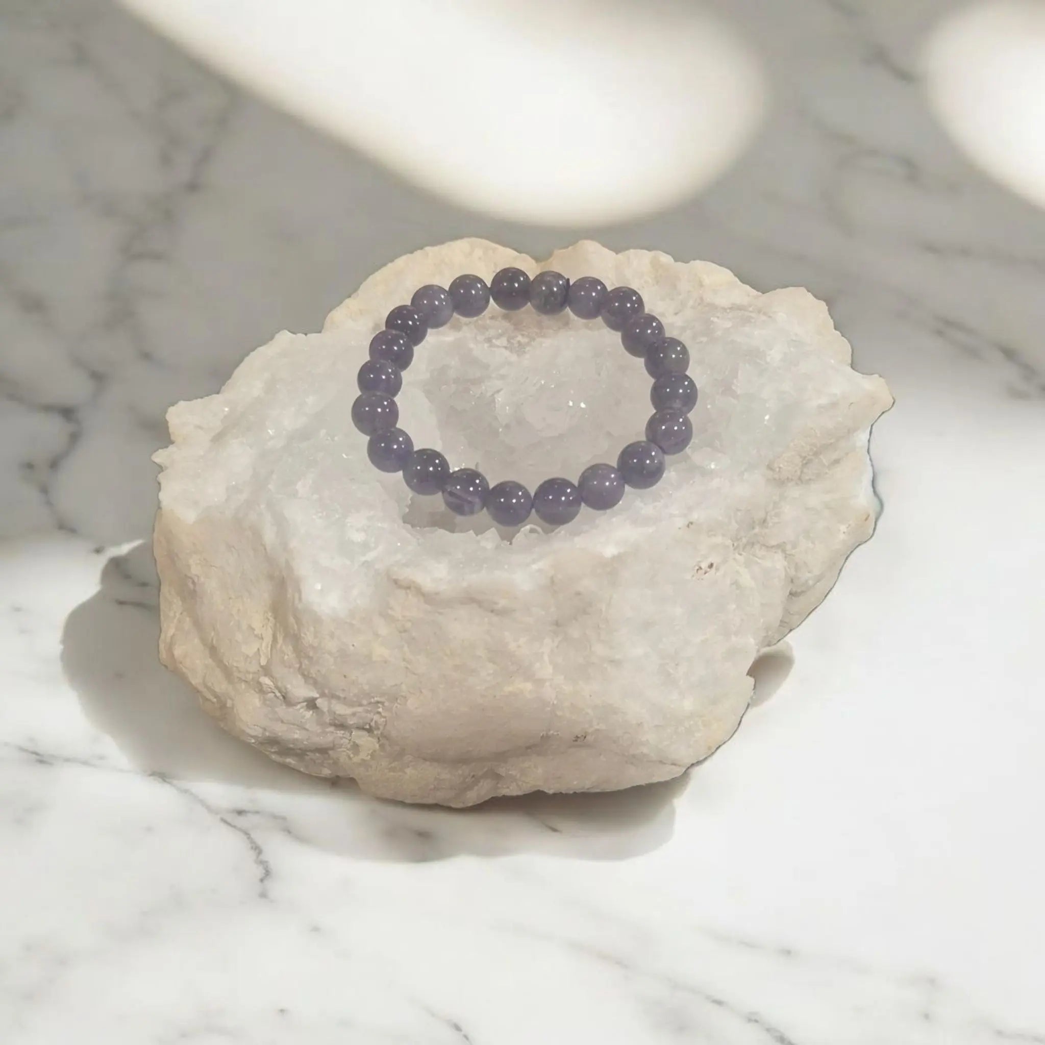 Bracelet en Améthystes Foncées La Boutique du Dragon