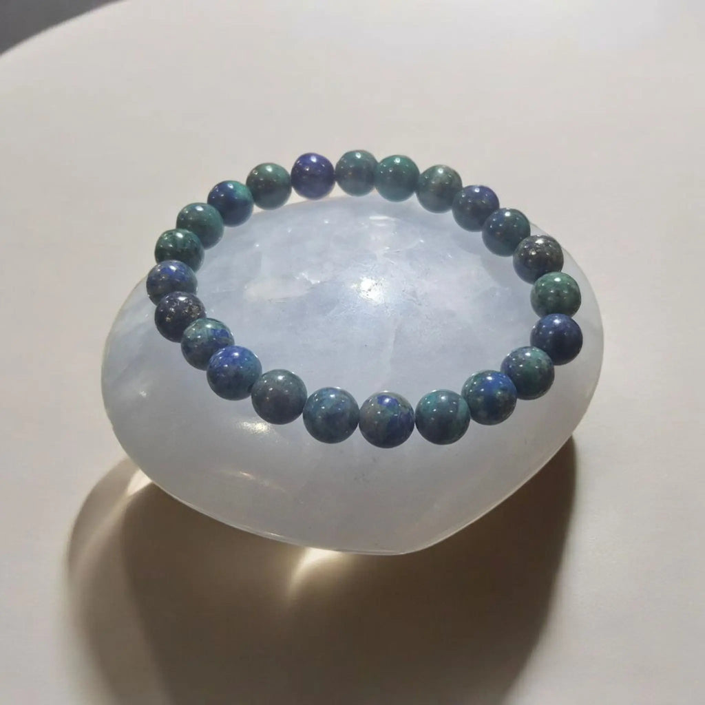 Bracelet en Azurite Malachite La Boutique du Dragon