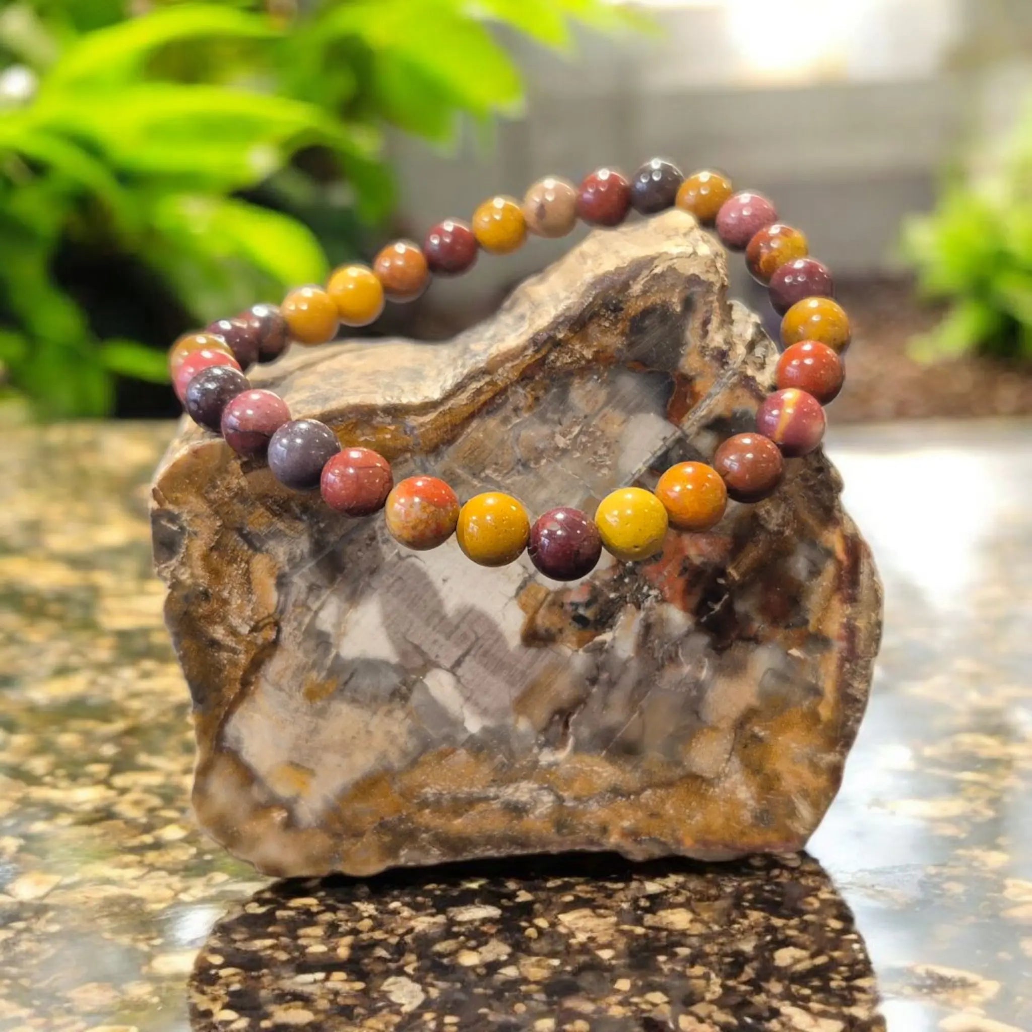 Bracelet en Jaspe Mokaïte La Boutique du Dragon
