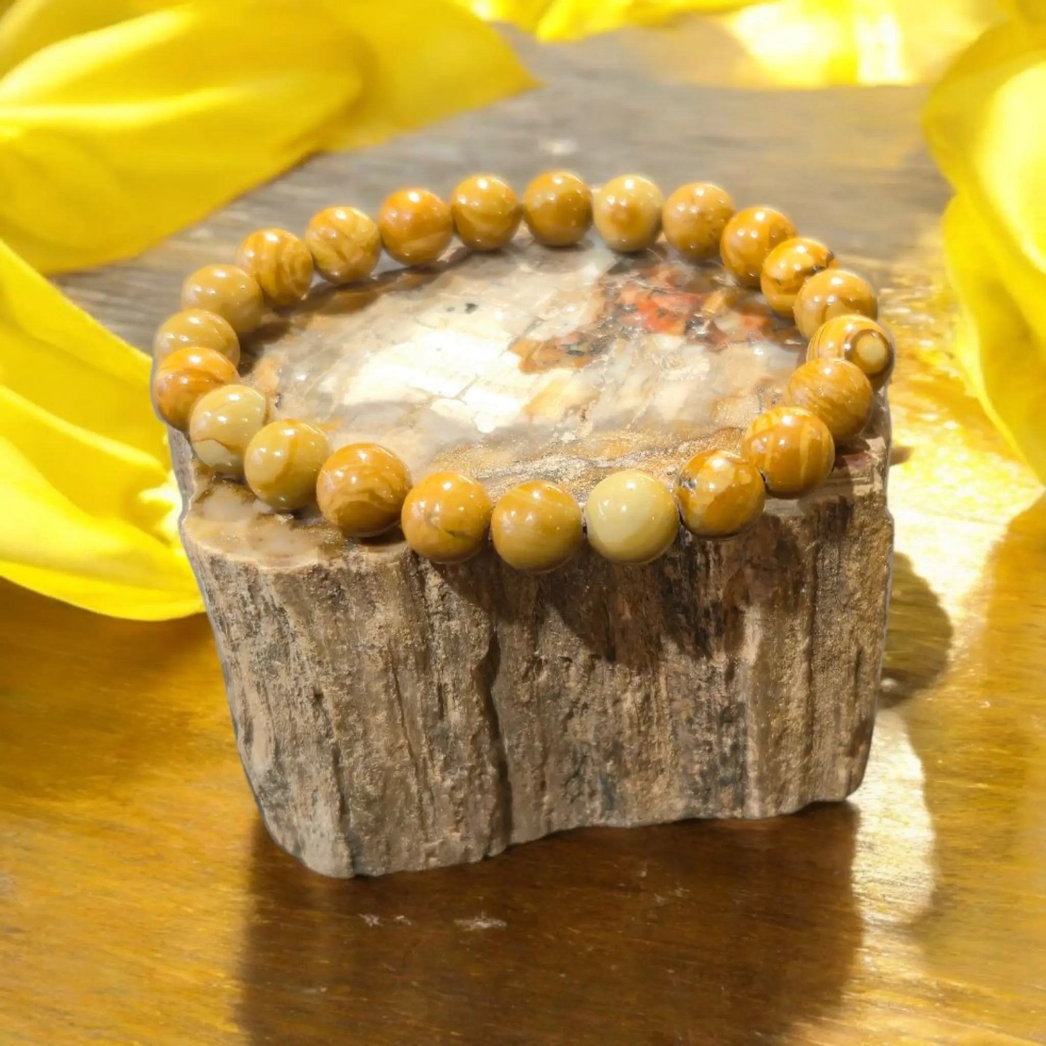 Bracelet en Jaspe Bois La Boutique du Dragon
