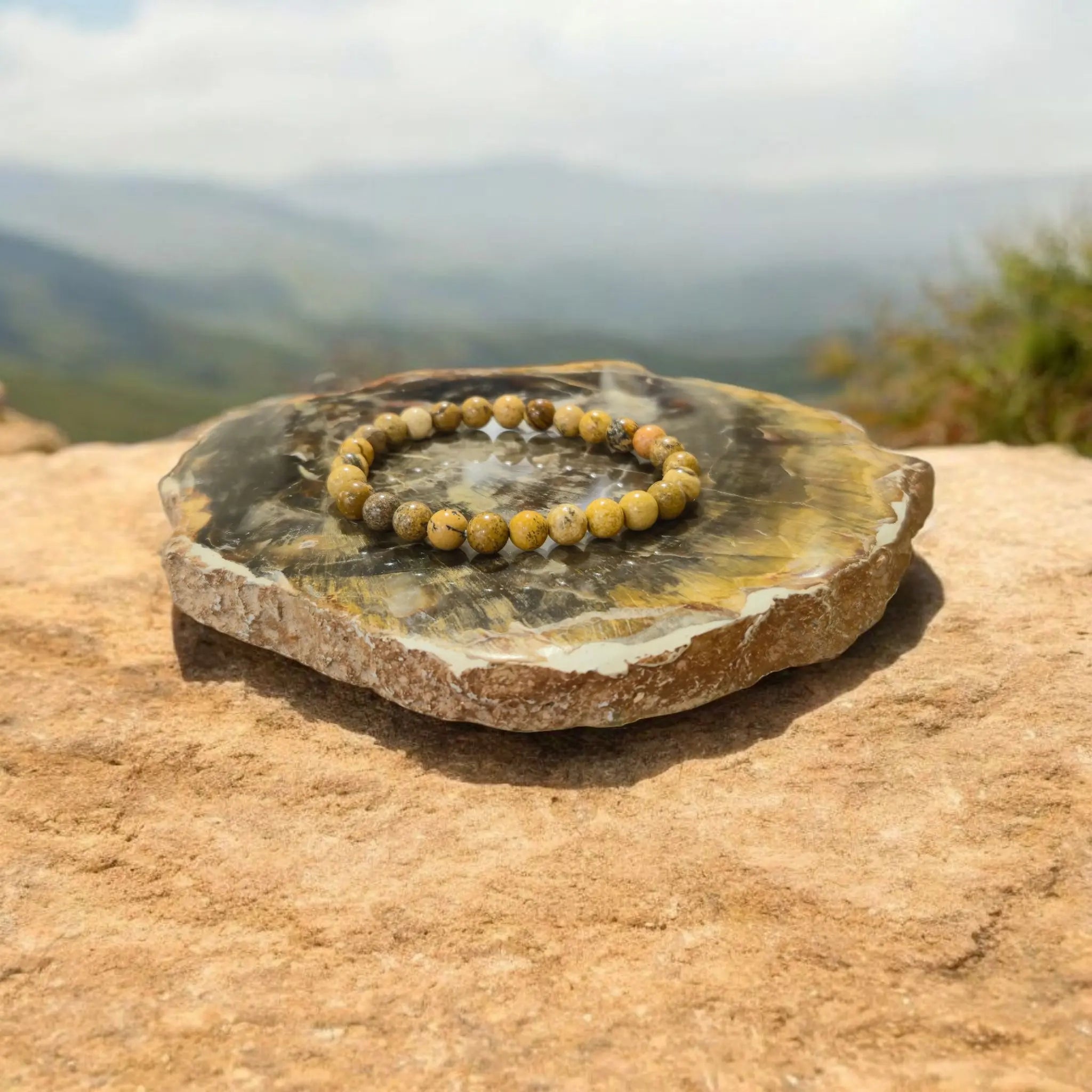 Bracelet en Jaspe Paysage La Boutique du Dragon