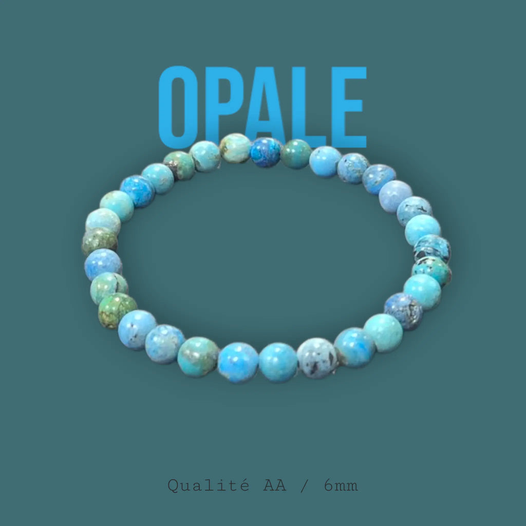 Bracelet en Opale Bleue des Andes La Boutique du Dragon
