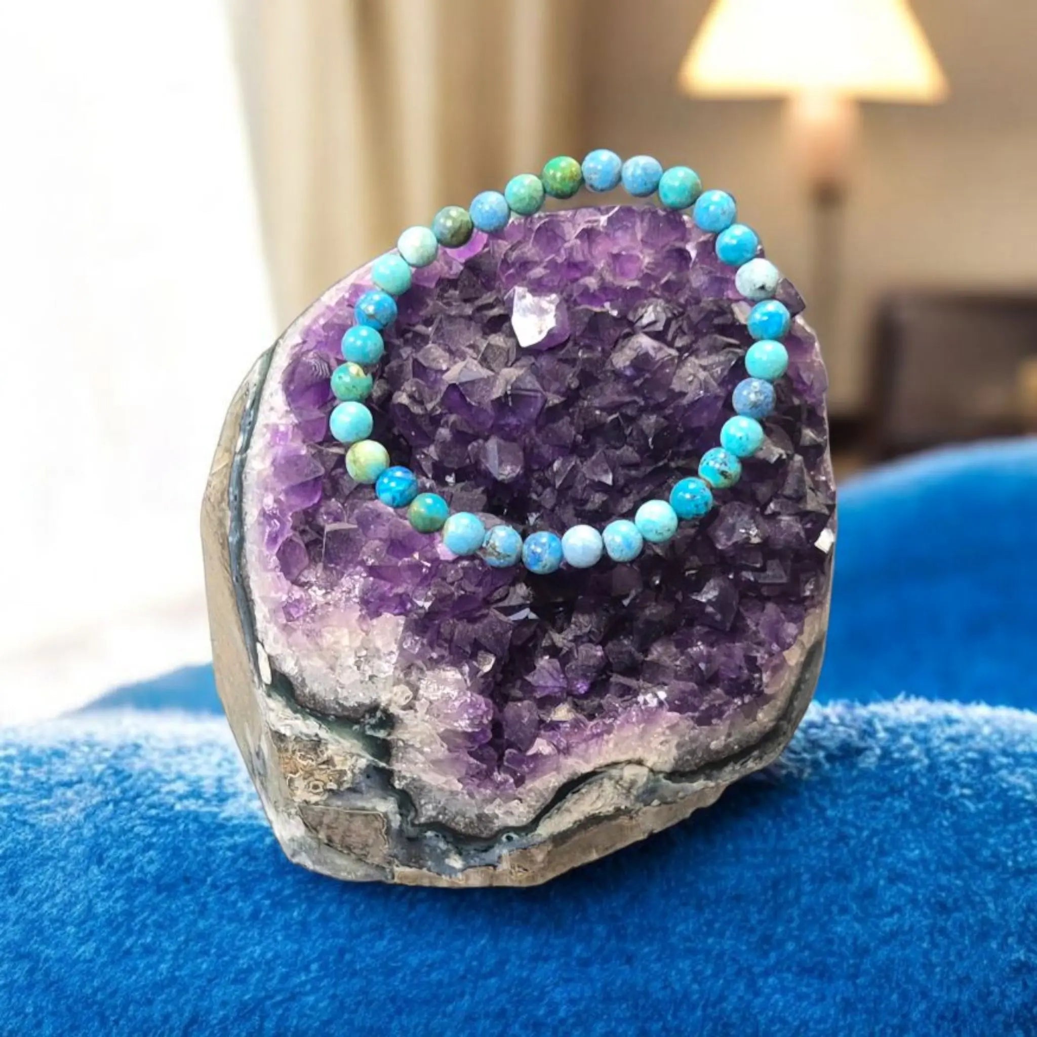 Bracelet en Opale Bleue des Andes La Boutique du Dragon
