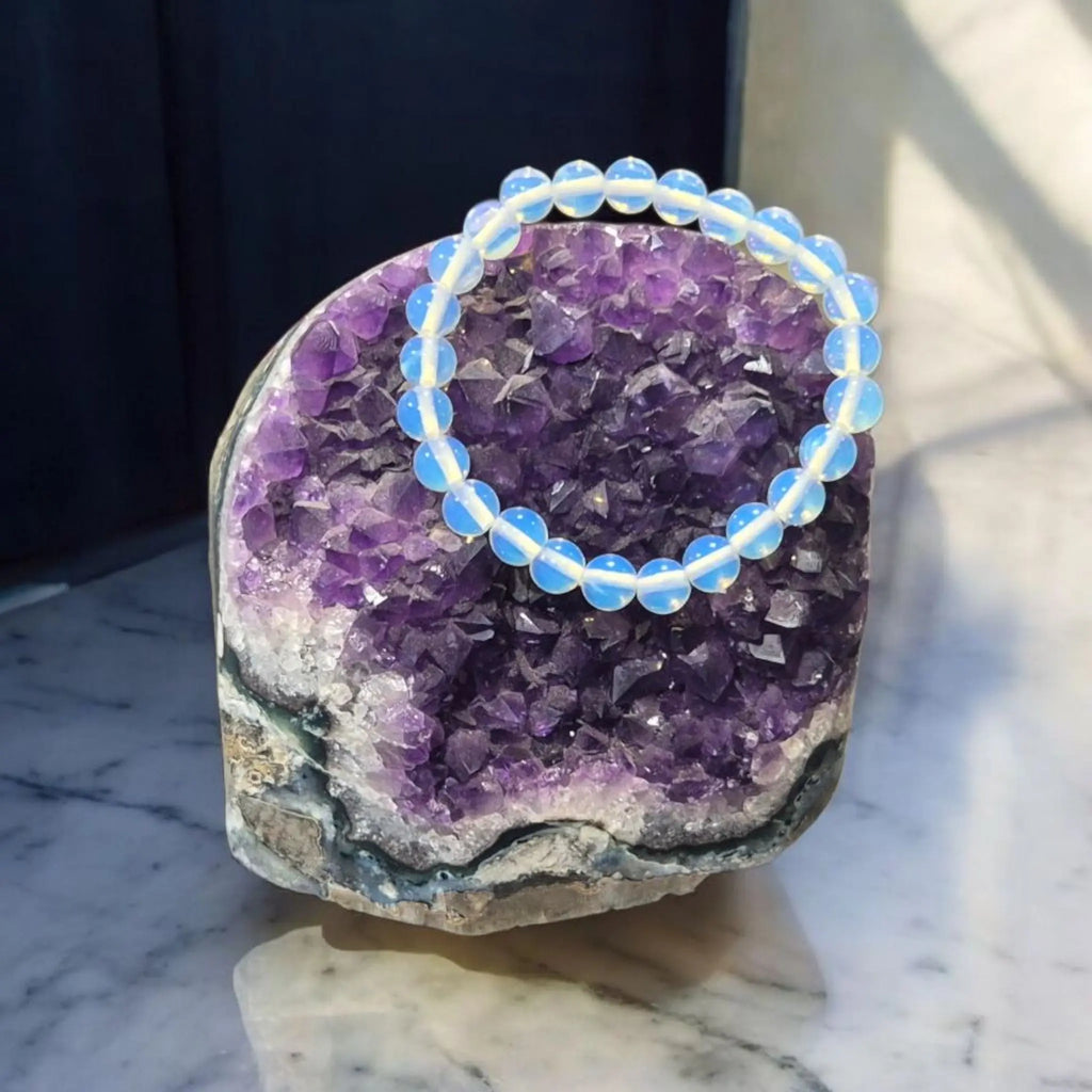 Bracelet en Opaline Naturelle La Boutique du Dragon