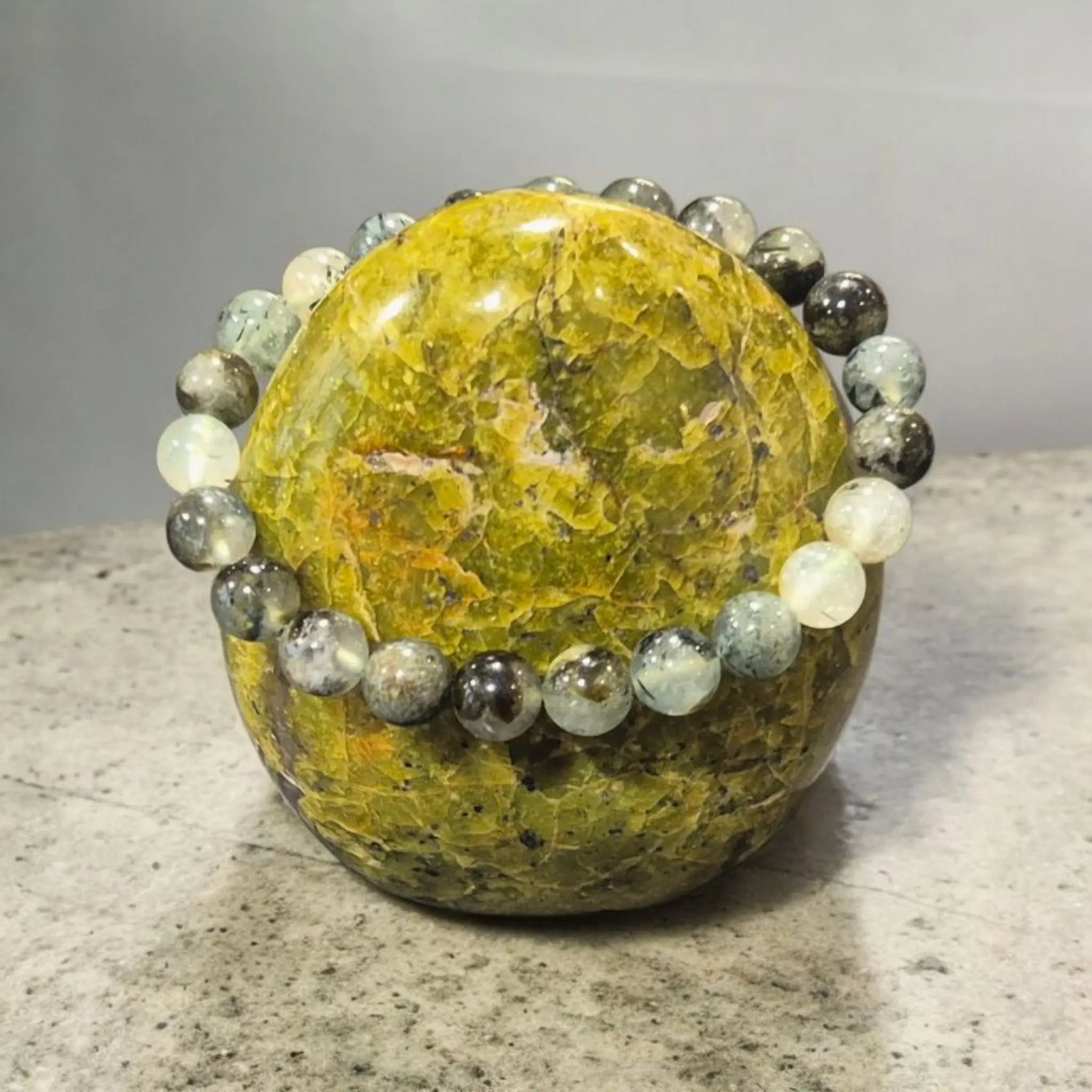 Bracelet en Préhnite La Boutique du Dragon