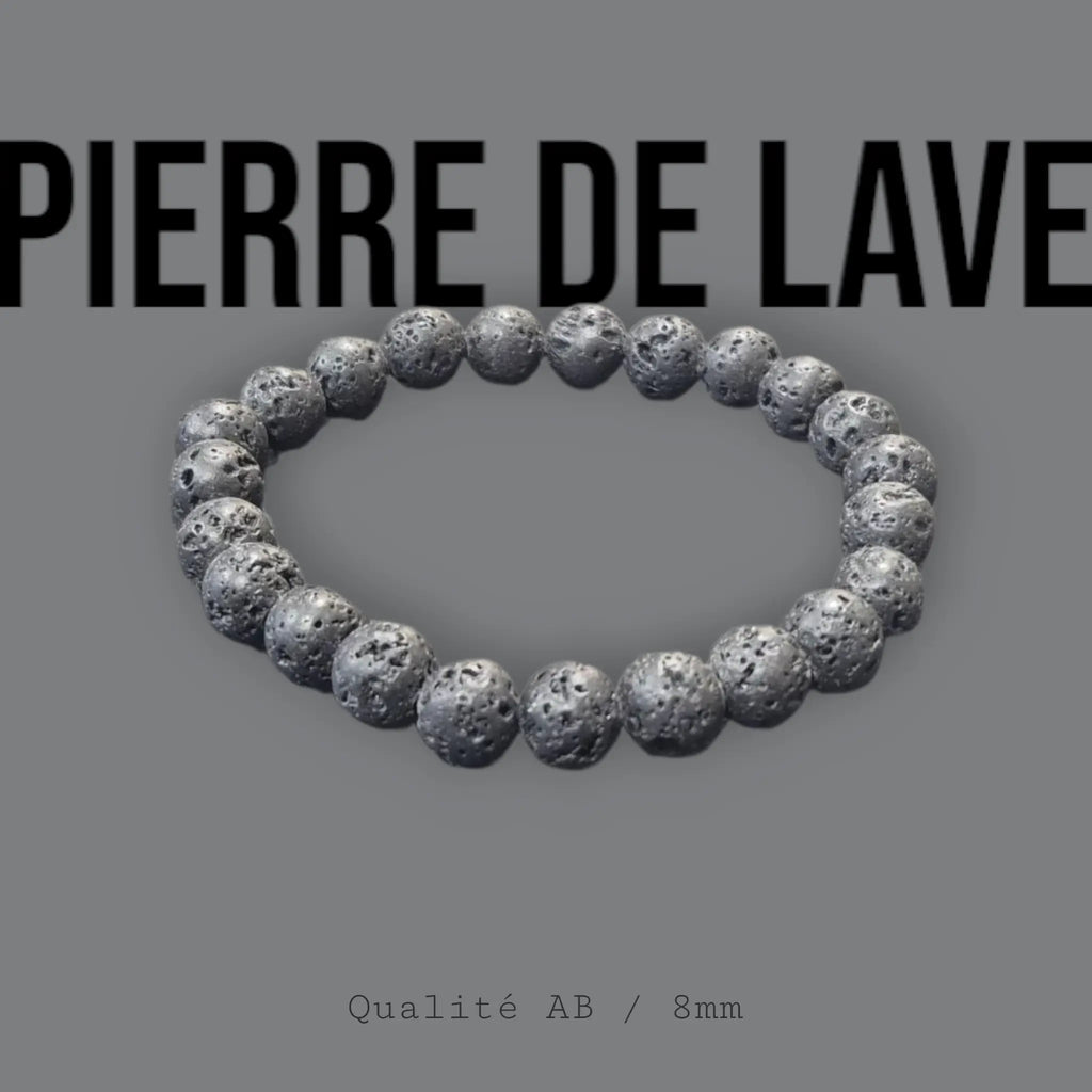 Bracelet en Pierre de Lave La Boutique du Dragon
