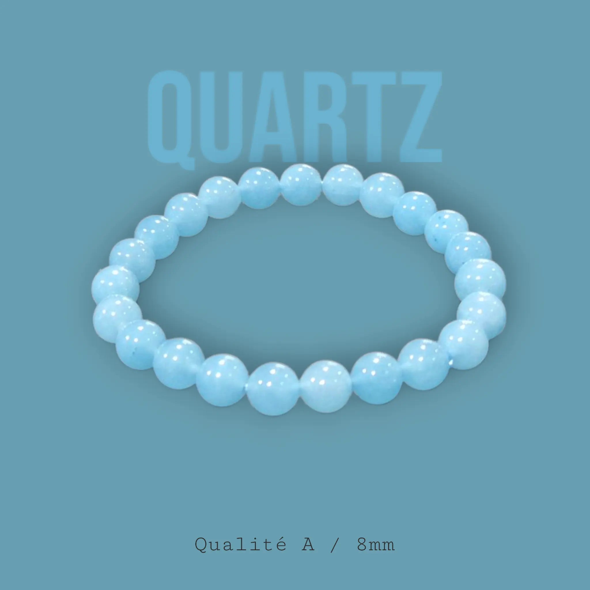 Bracelet en Quartz Bleu La Boutique du Dragon