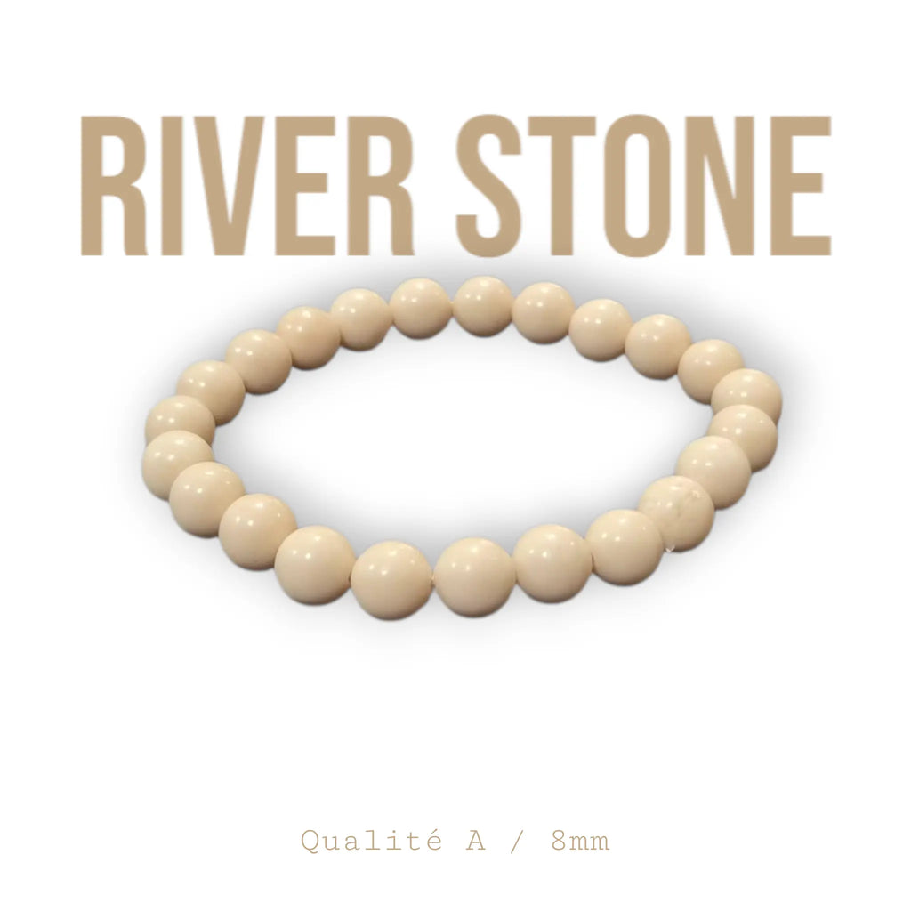 Bracelet en River Stone La Boutique du Dragon