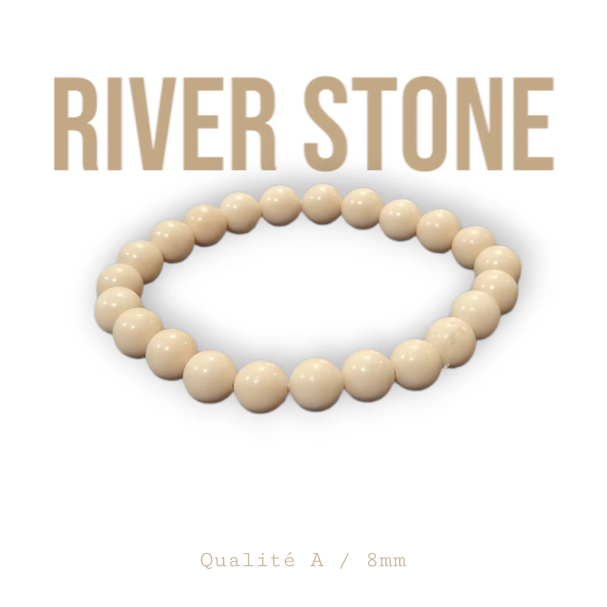 Bracelet en River Stone La Boutique du Dragon