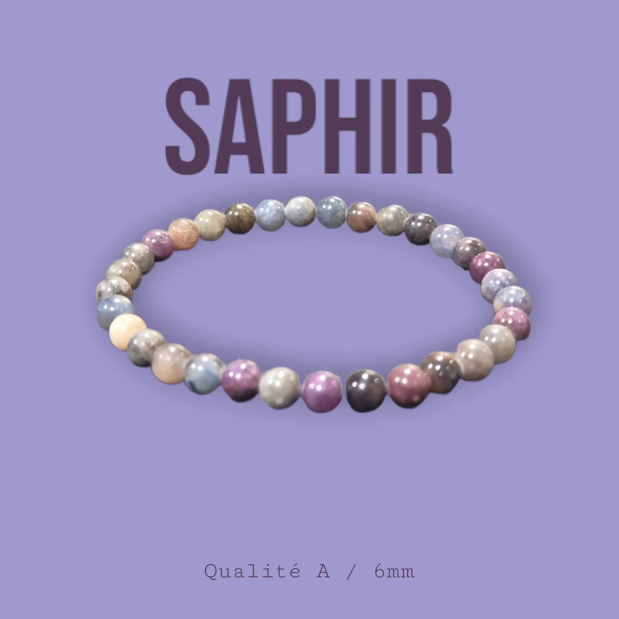 Bracelet en Saphir Multicolore La Boutique du Dragon