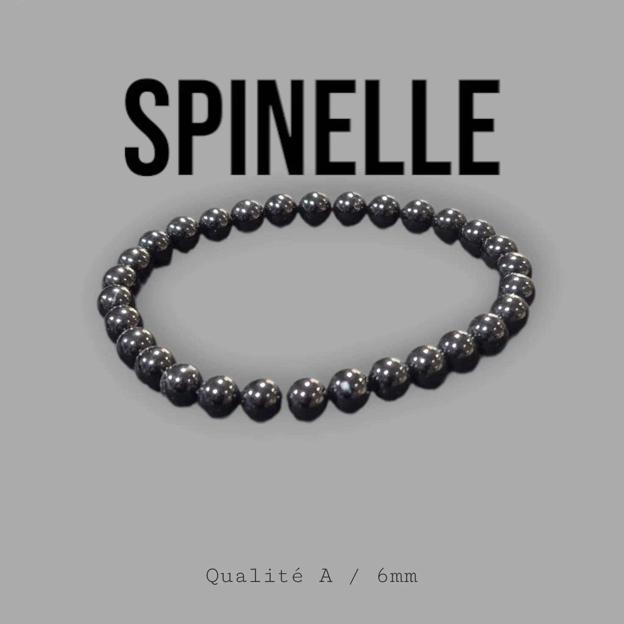 Bracelet en Spinelle Noire La Boutique du Dragon