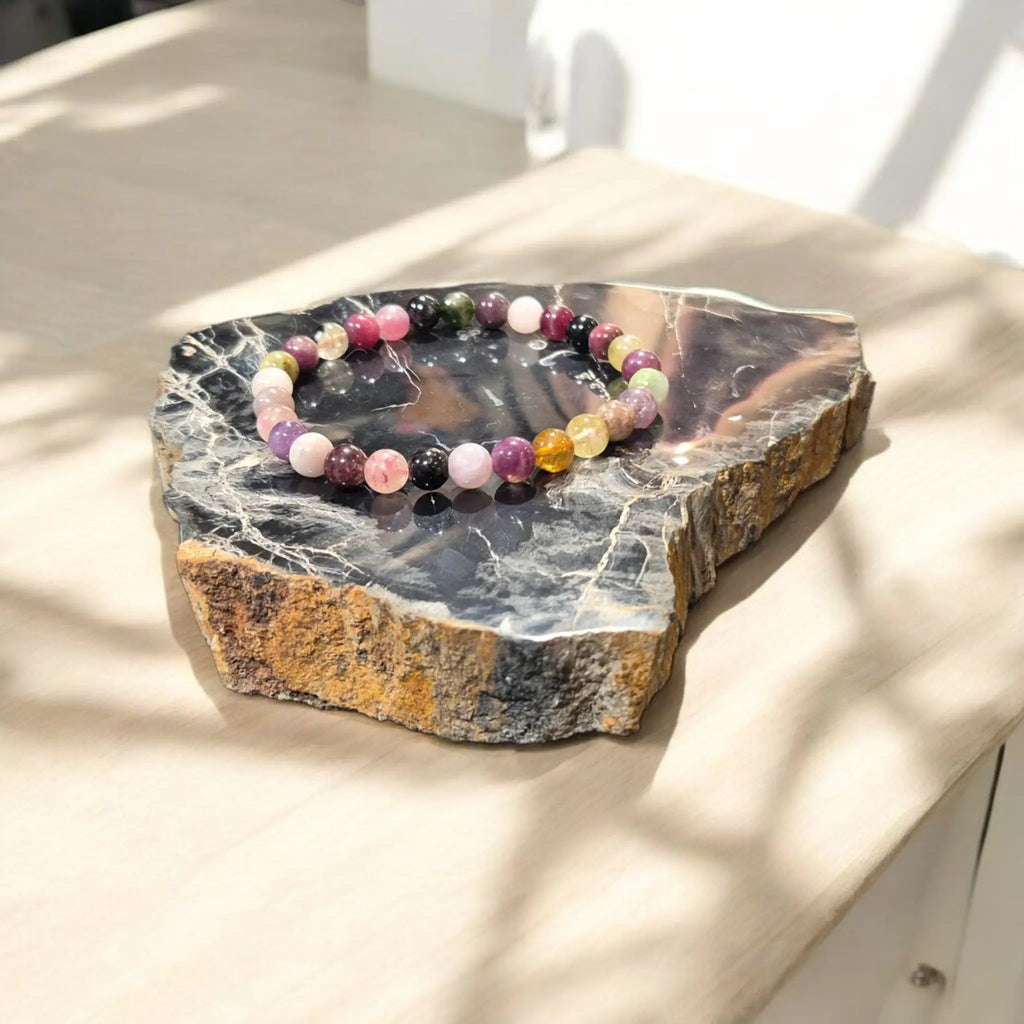 Bracelet en Tourmaline Multicolore La Boutique du Dragon
