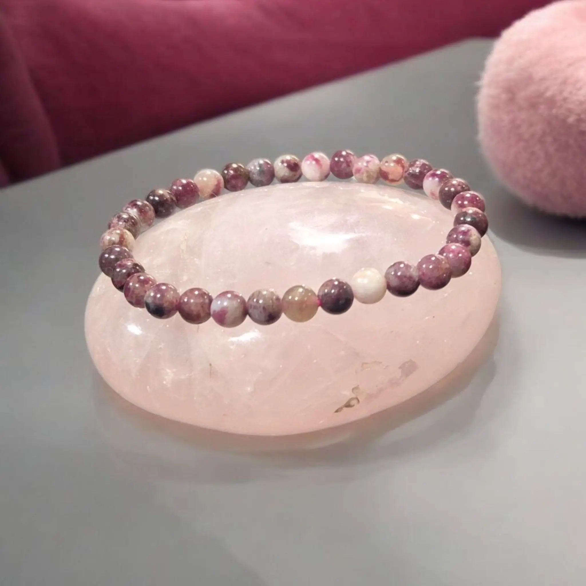 Bracelet en Tourmaline Rose La Boutique du Dragon