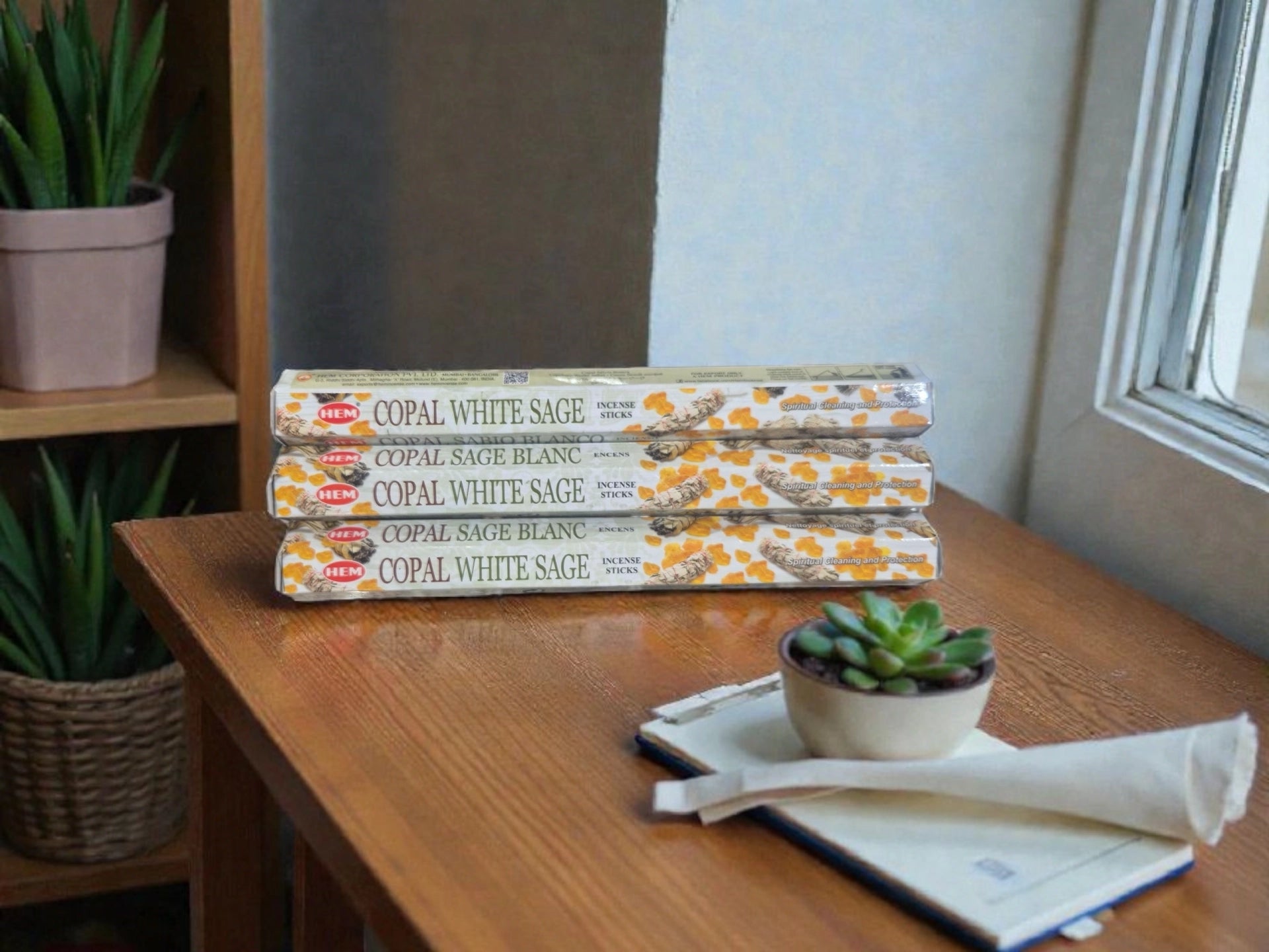 Bâton d’Encens d’Inde - Copal &amp; Sauge Blanche