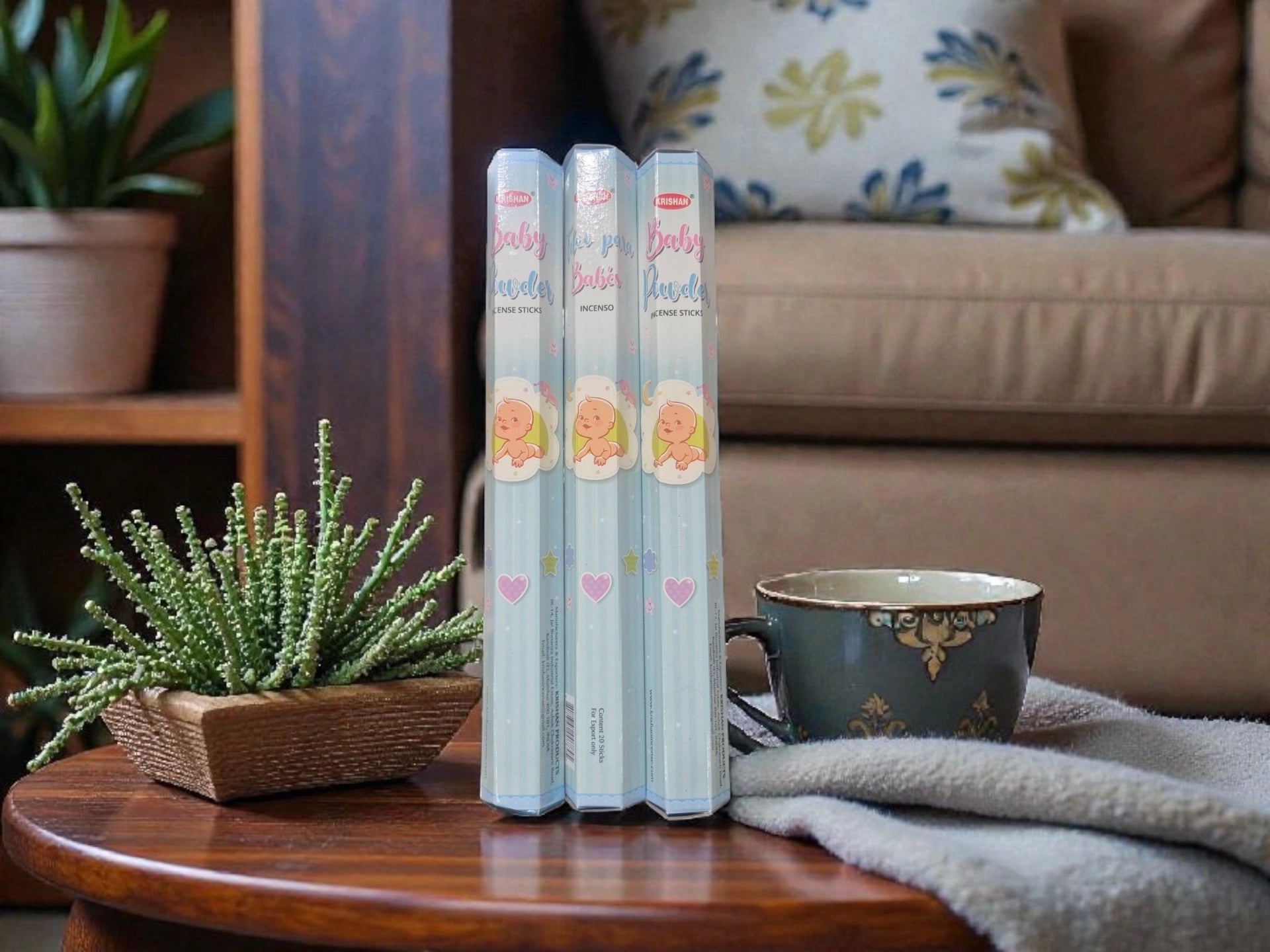 Bâtons d’Encens  d’Inde – Poudre Bébé