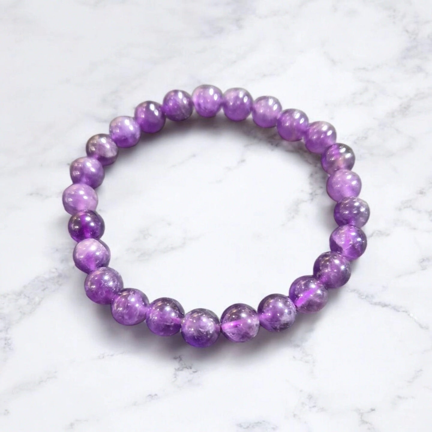 Améthyste  8mm Brésil Qualité A