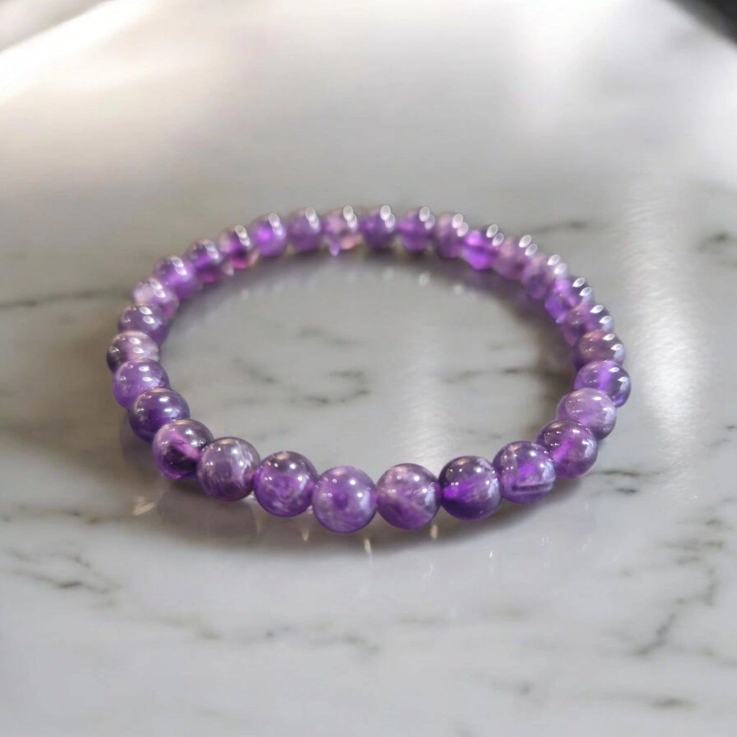 Améthyste  6mm Brésil Qualité A