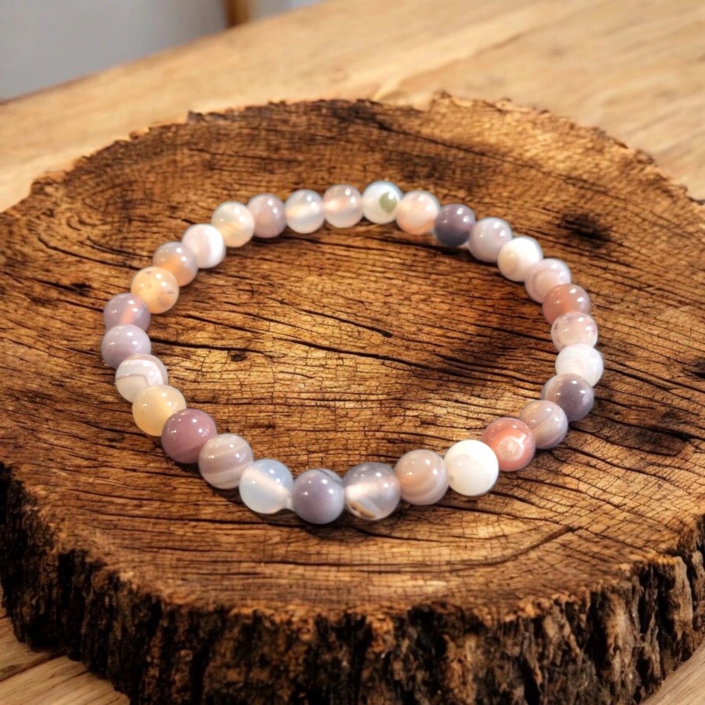 Agate Dendrite 6mm Brésil Qualité A