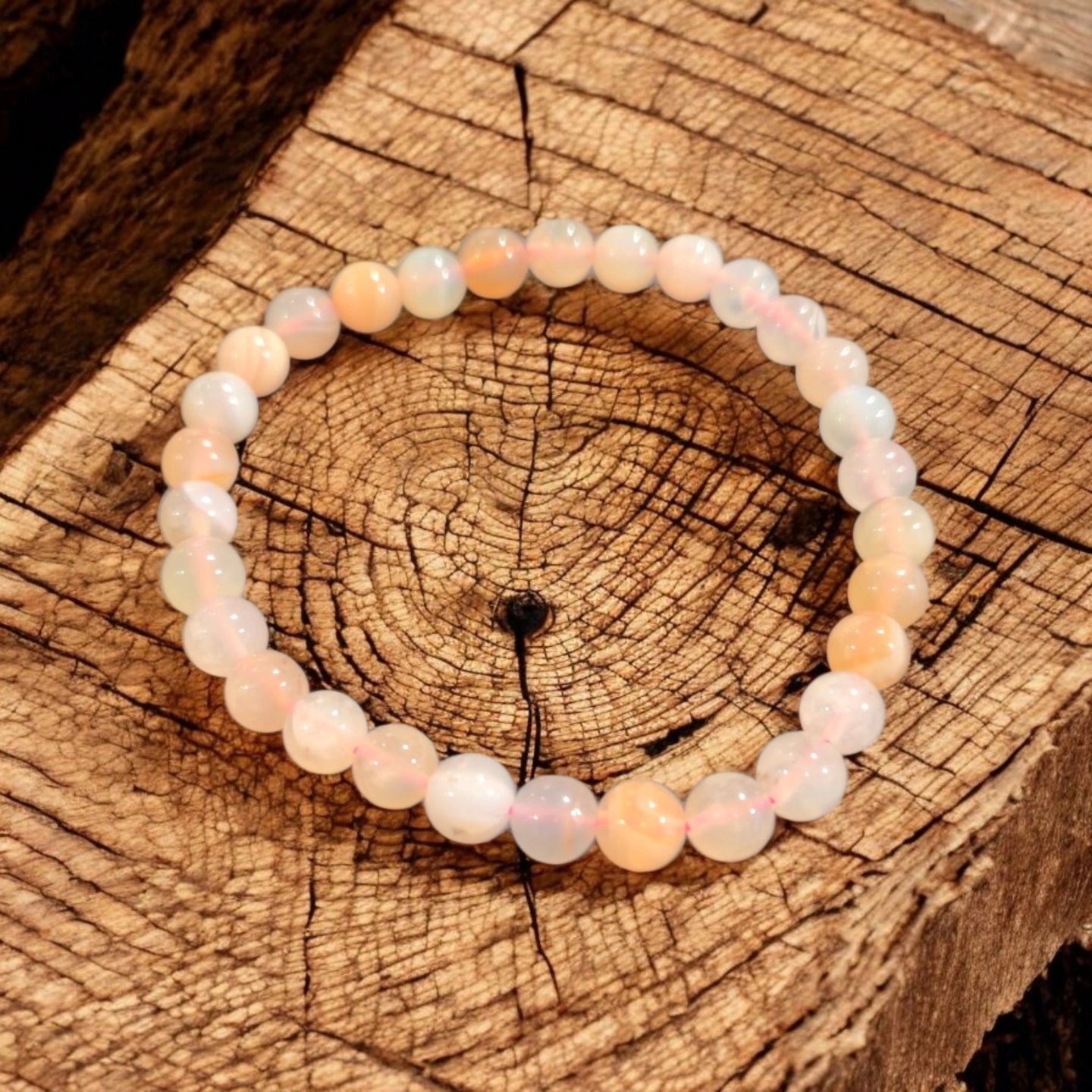 Agate Fleur de Cerisier 6mm Madagascar Qualité A