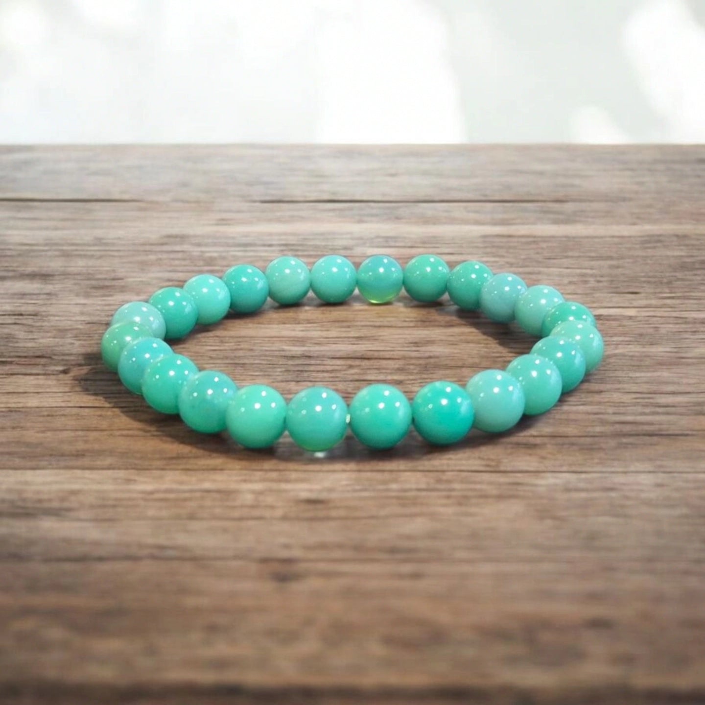 Agate Herbe 8mm Brésil Qualité A