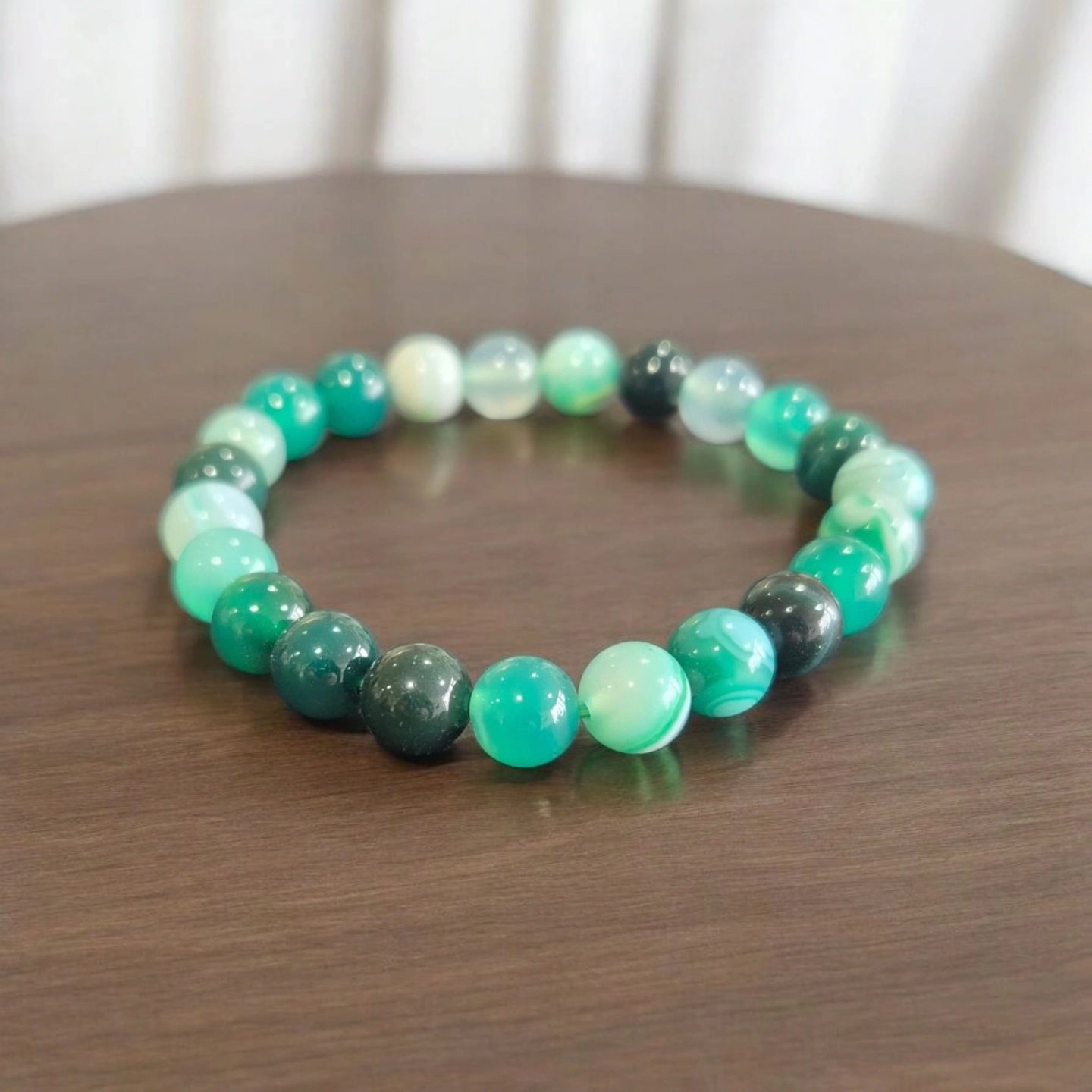 Agate Verte 8mm Brésil Qualité A