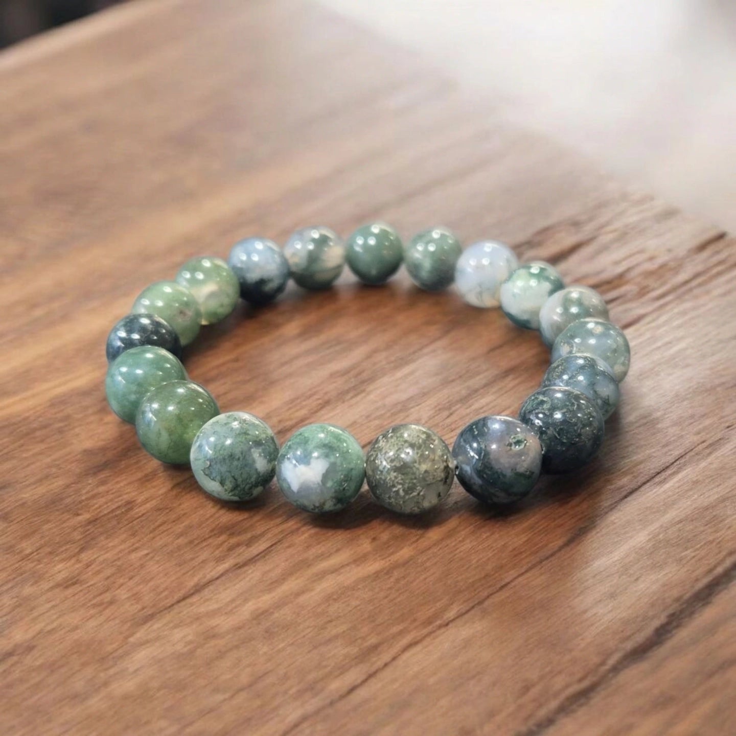 Agate Mousse 10mm Sicile Qualité AB