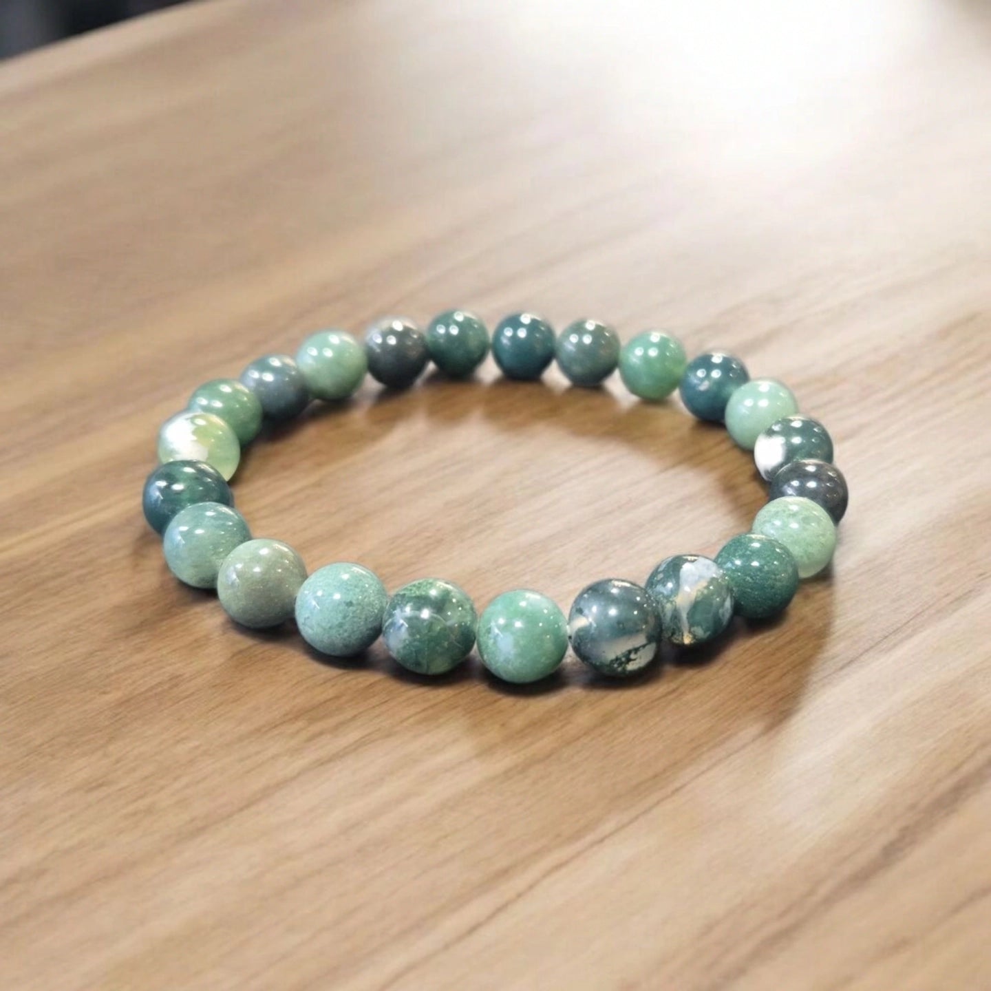 Agate Mousse 8mm Sicile Qualité AB