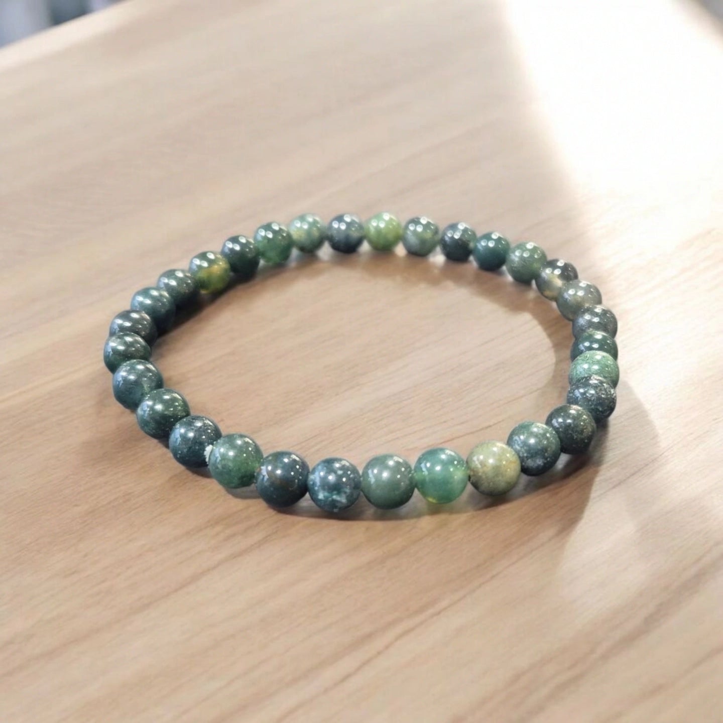 Agate Mousse 6mm Sicile Qualité AB