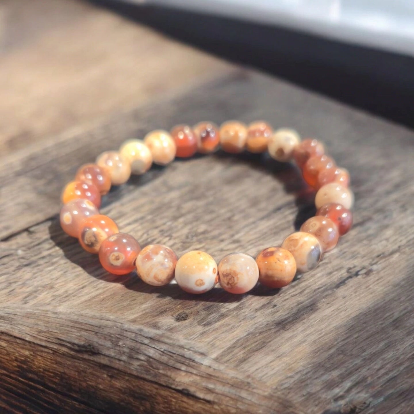 Agate Rolls 8mm Brésil Qualité A