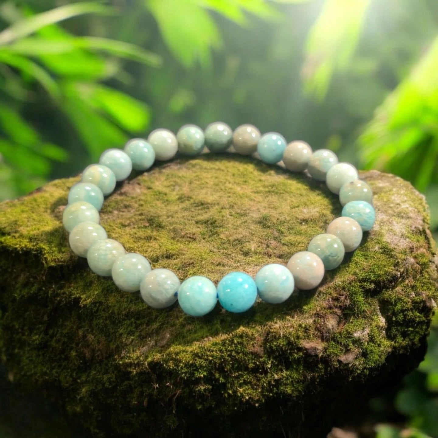 Amazonite 8mm Pérou Qualité AB