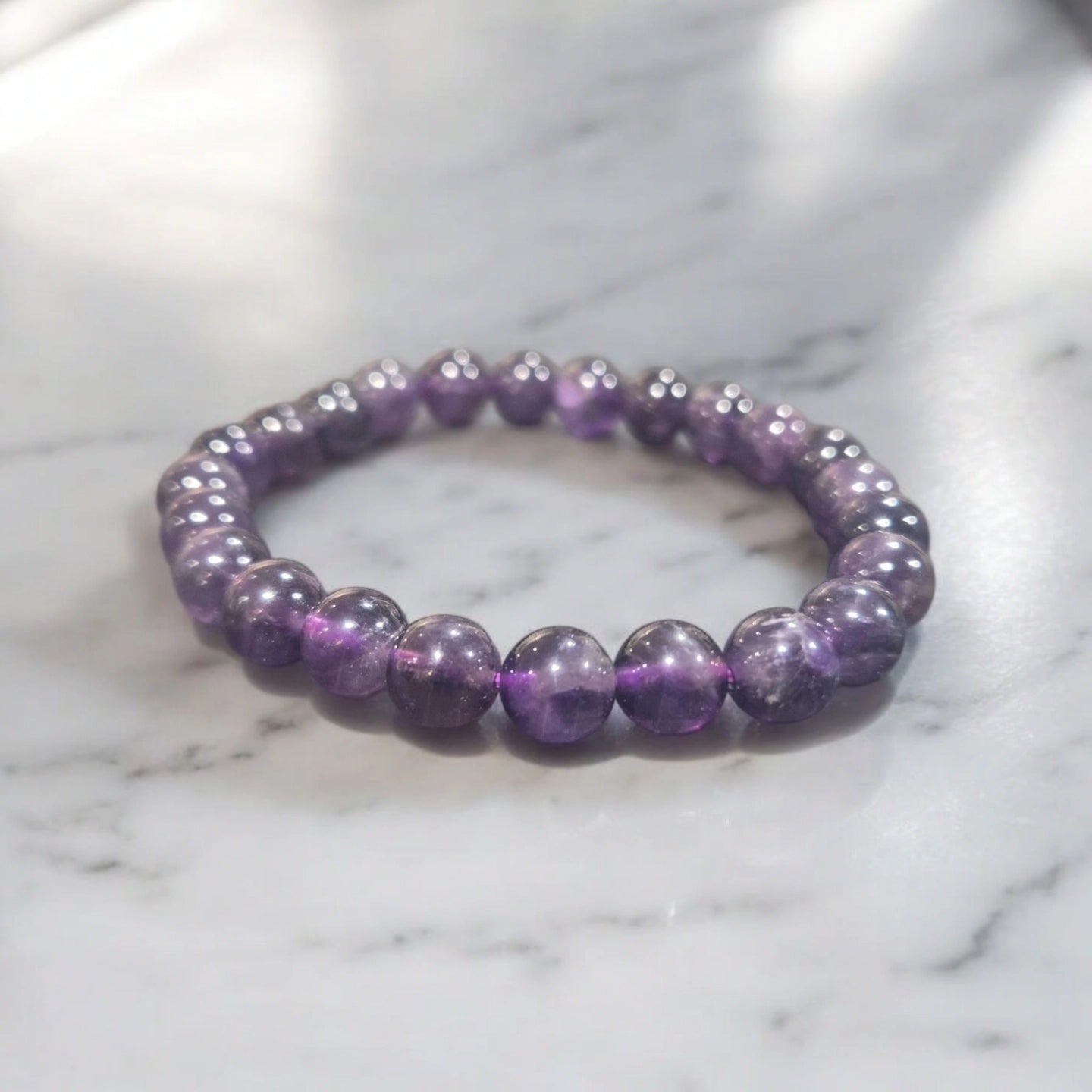 Améthyste 8mm Uruguay Qualité A+