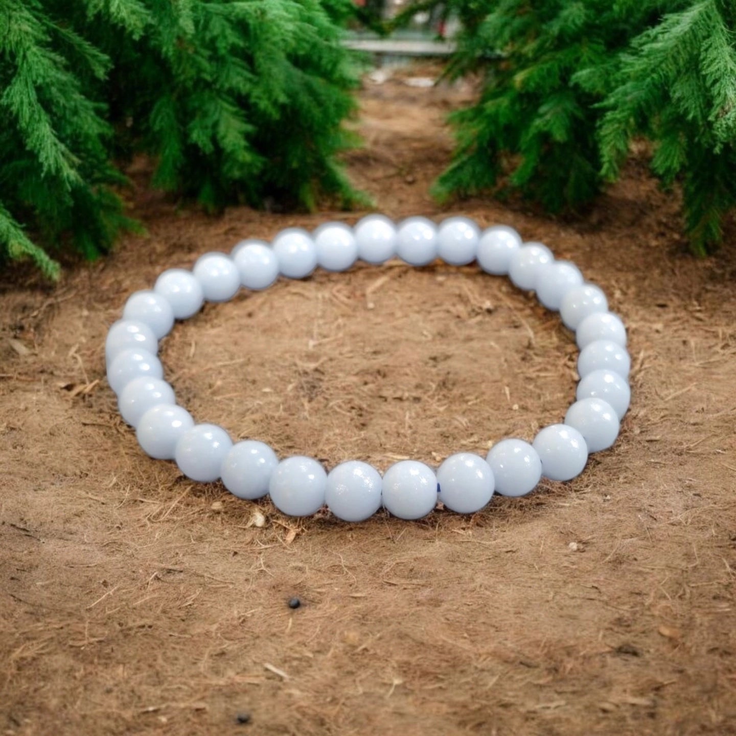 Angélite 6mm Pérou qualité A