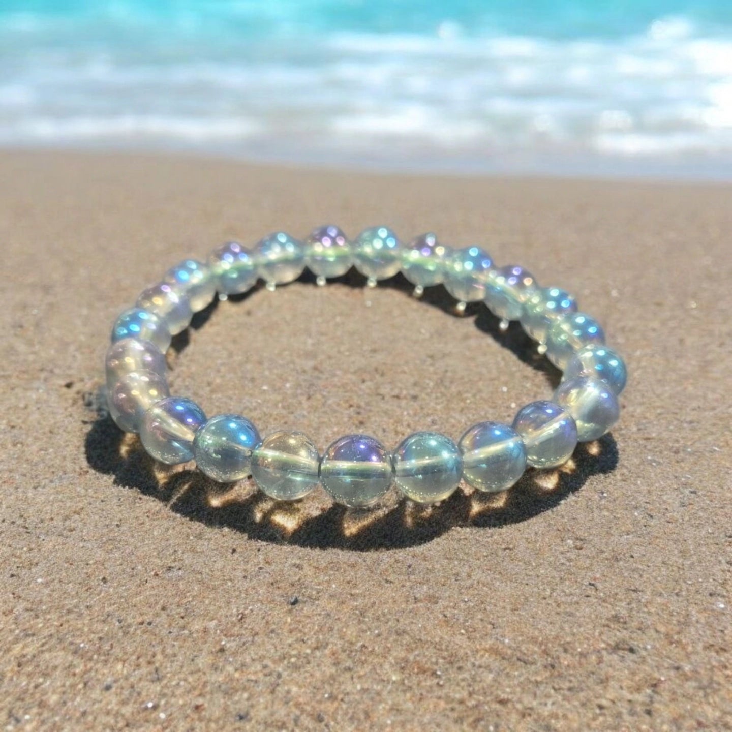 Aqua Aura Verte 8mm Inde Qualité A