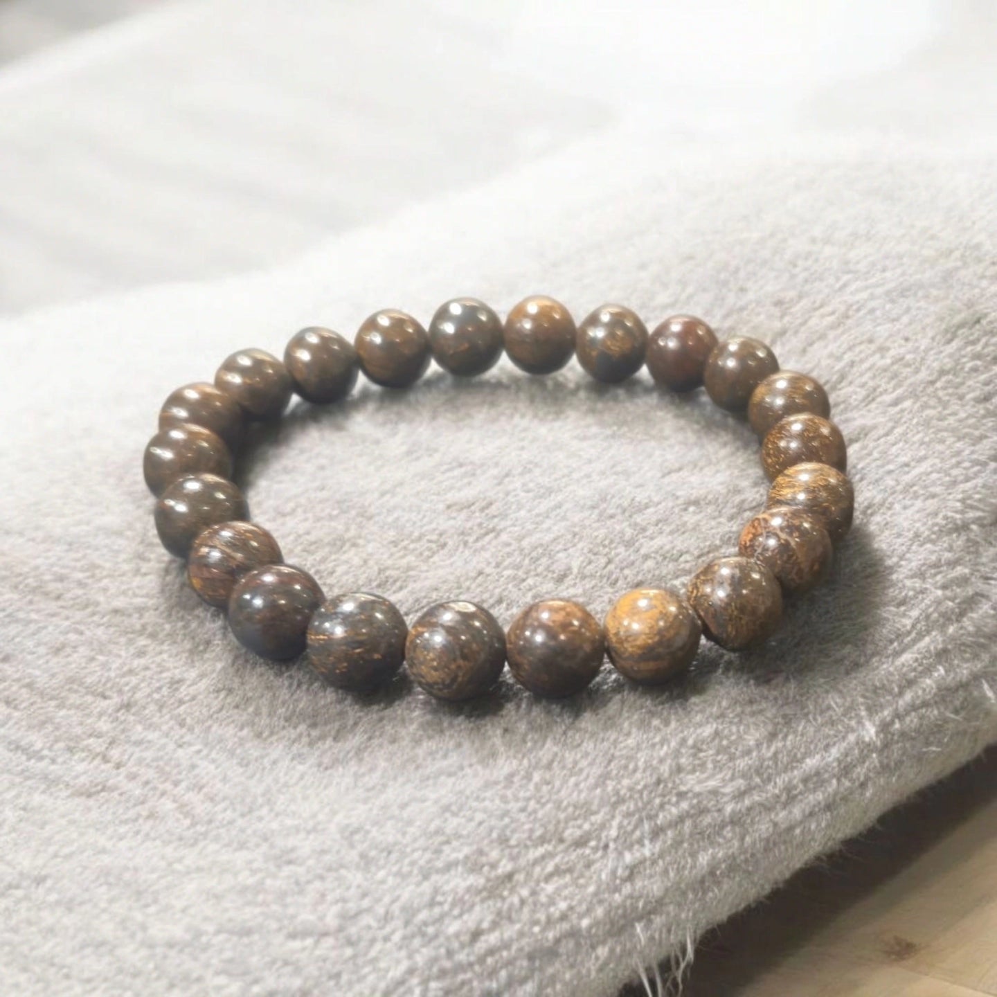 Bronzite 8mm Birmanie Qualité AB