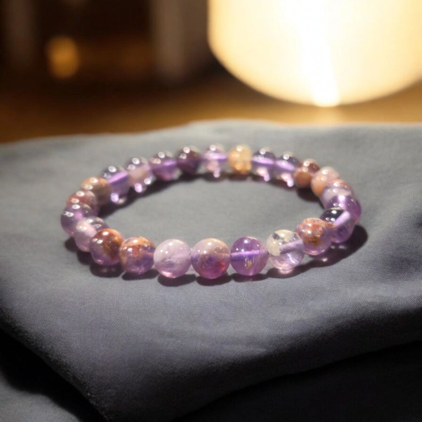 Cacoxénite Brésil 8mm Qualité AA