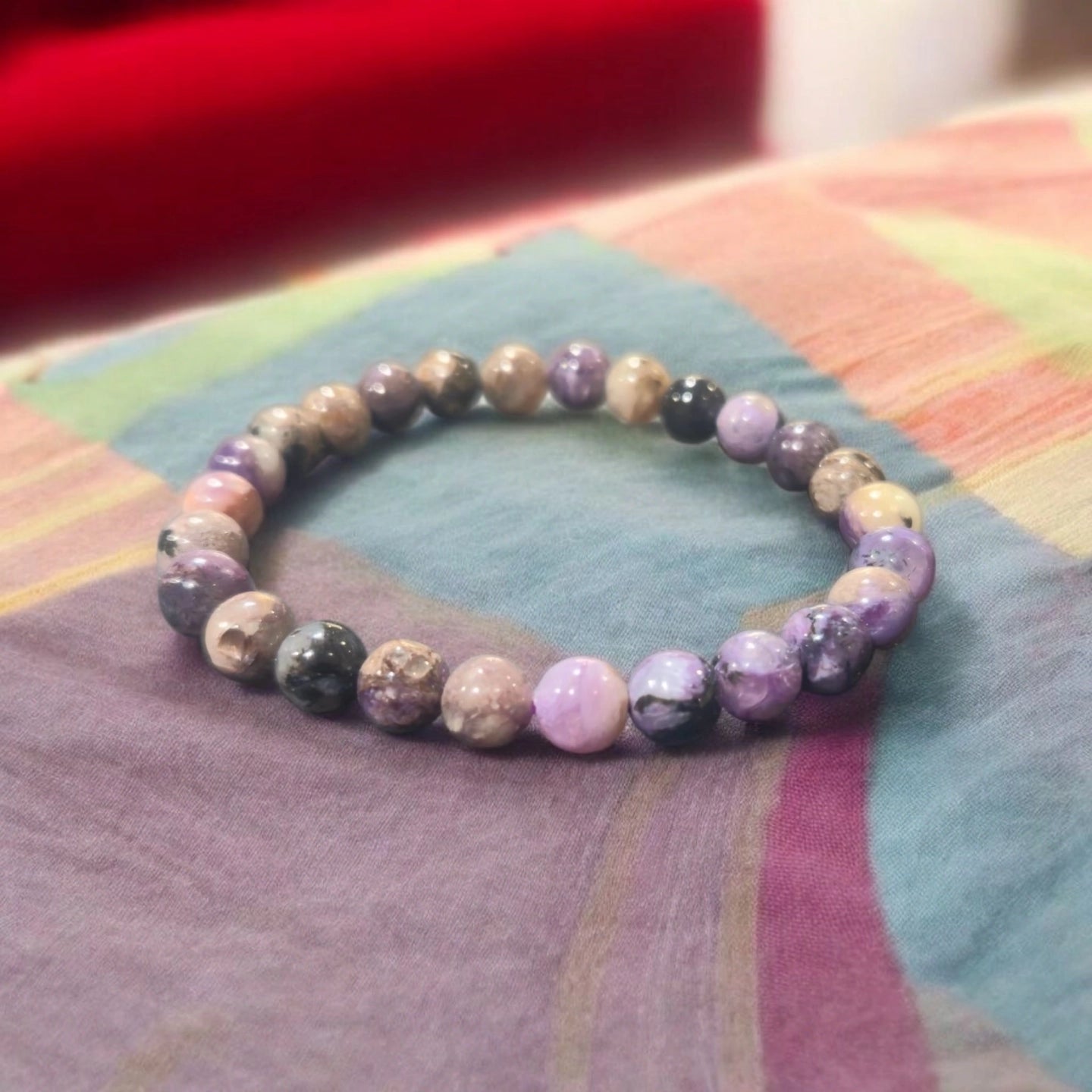 Charoite 7-8mm Russie Qualité A